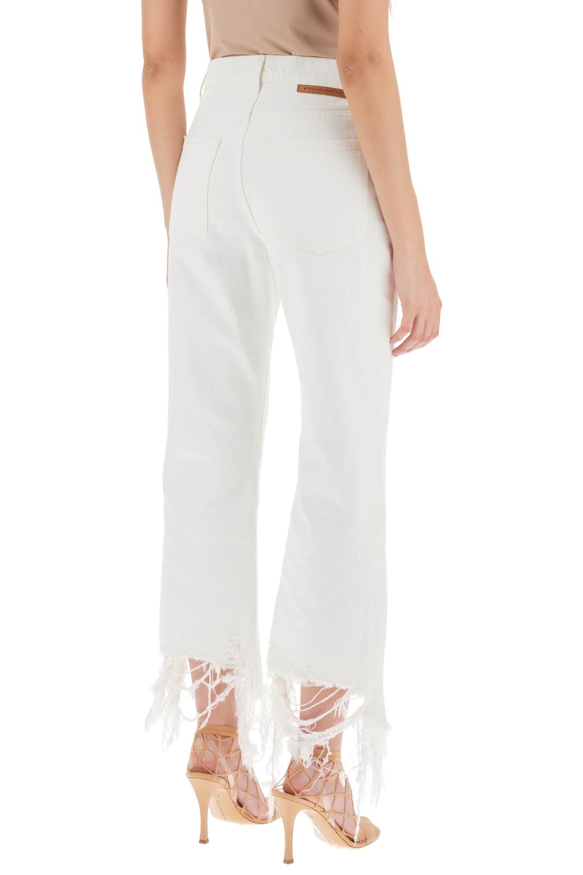 Stella mccartney destroyed hem jeans