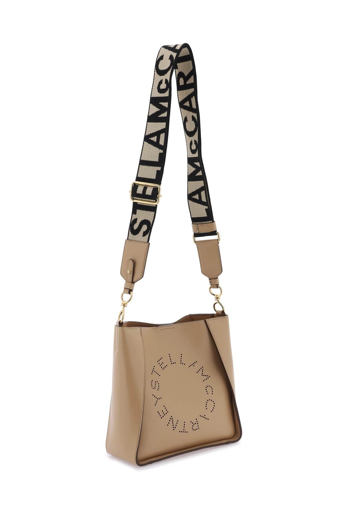 Stella mccartney crossbody bag with perforated stella logo