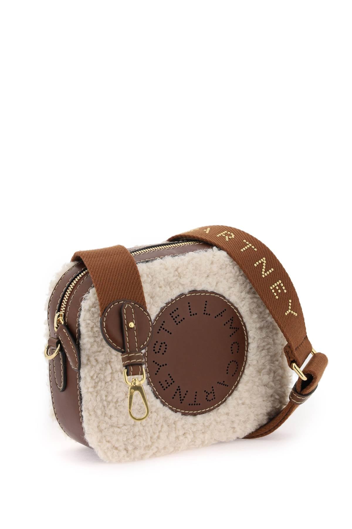 Stella mccartney shearling camera bag