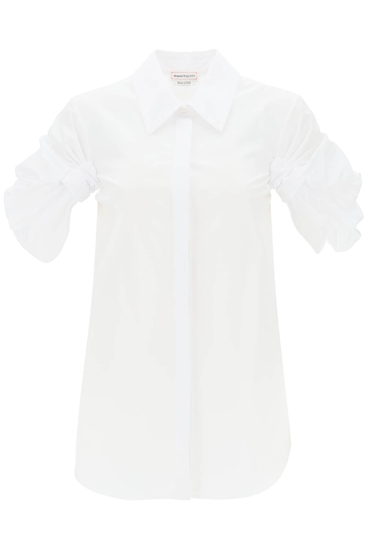 Alexander mcqueen shirt with knotted short sleeves