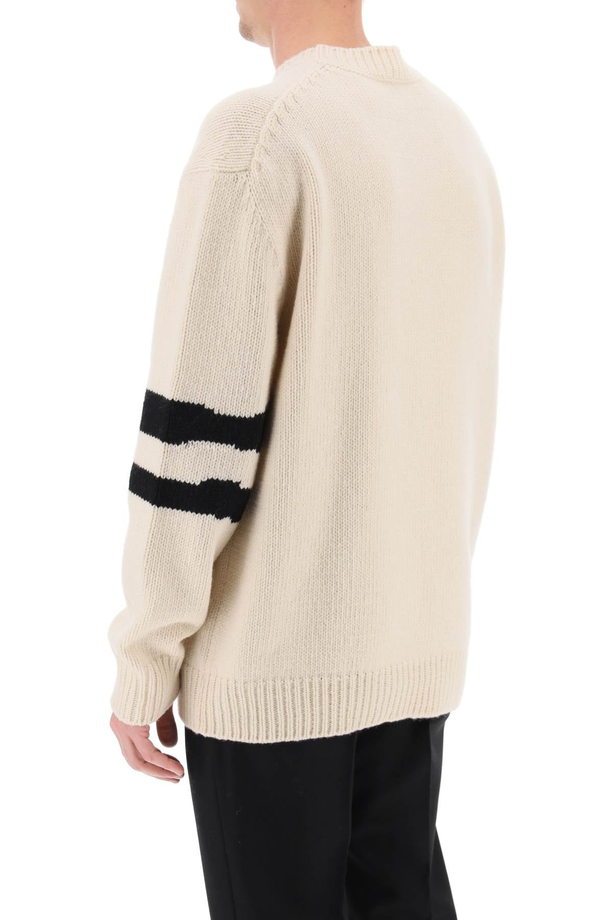 Alexander mcqueen wool cashmere skull sweater