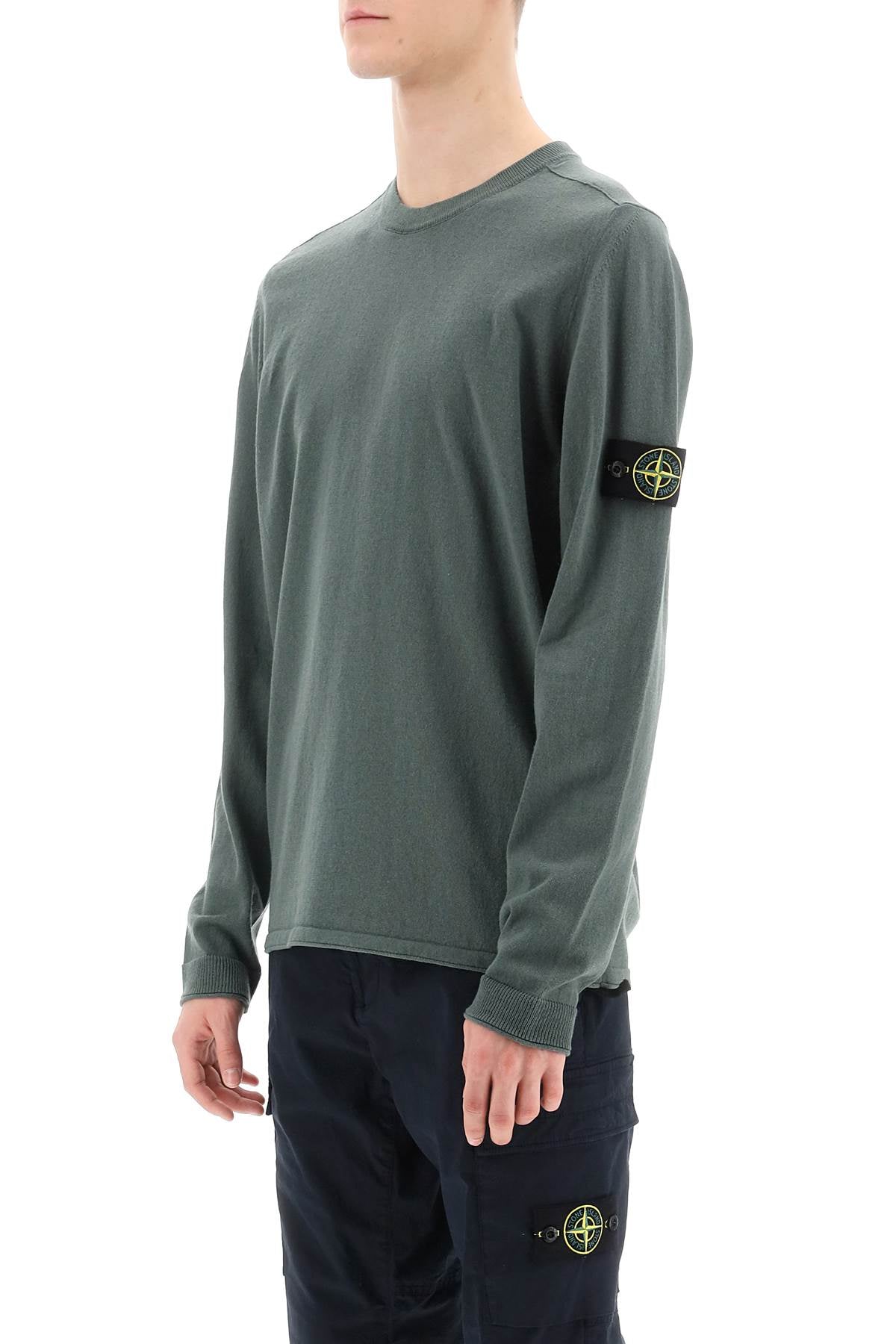 Stone island raw cotton sweater