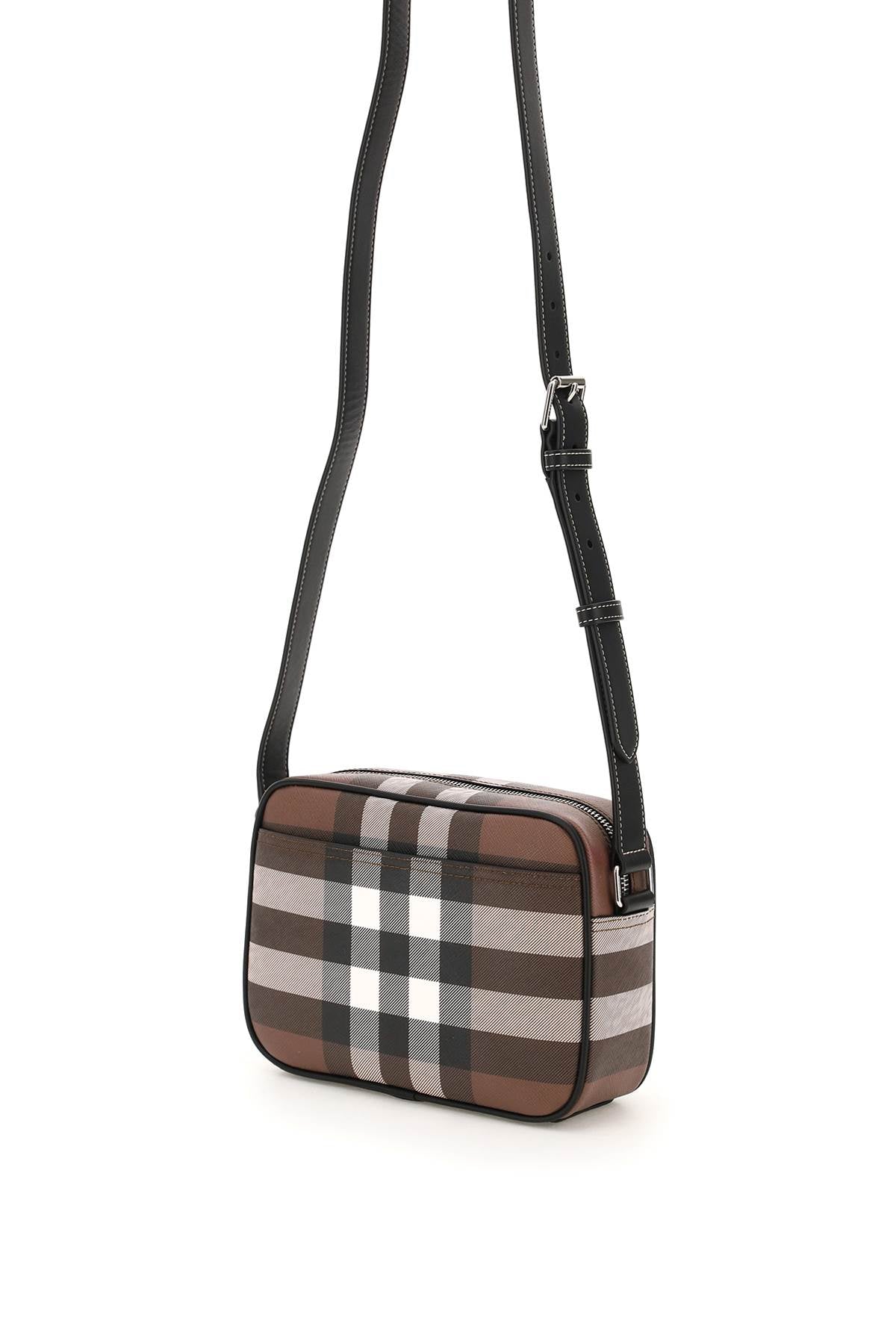 Burberry check fabric crossbody bag