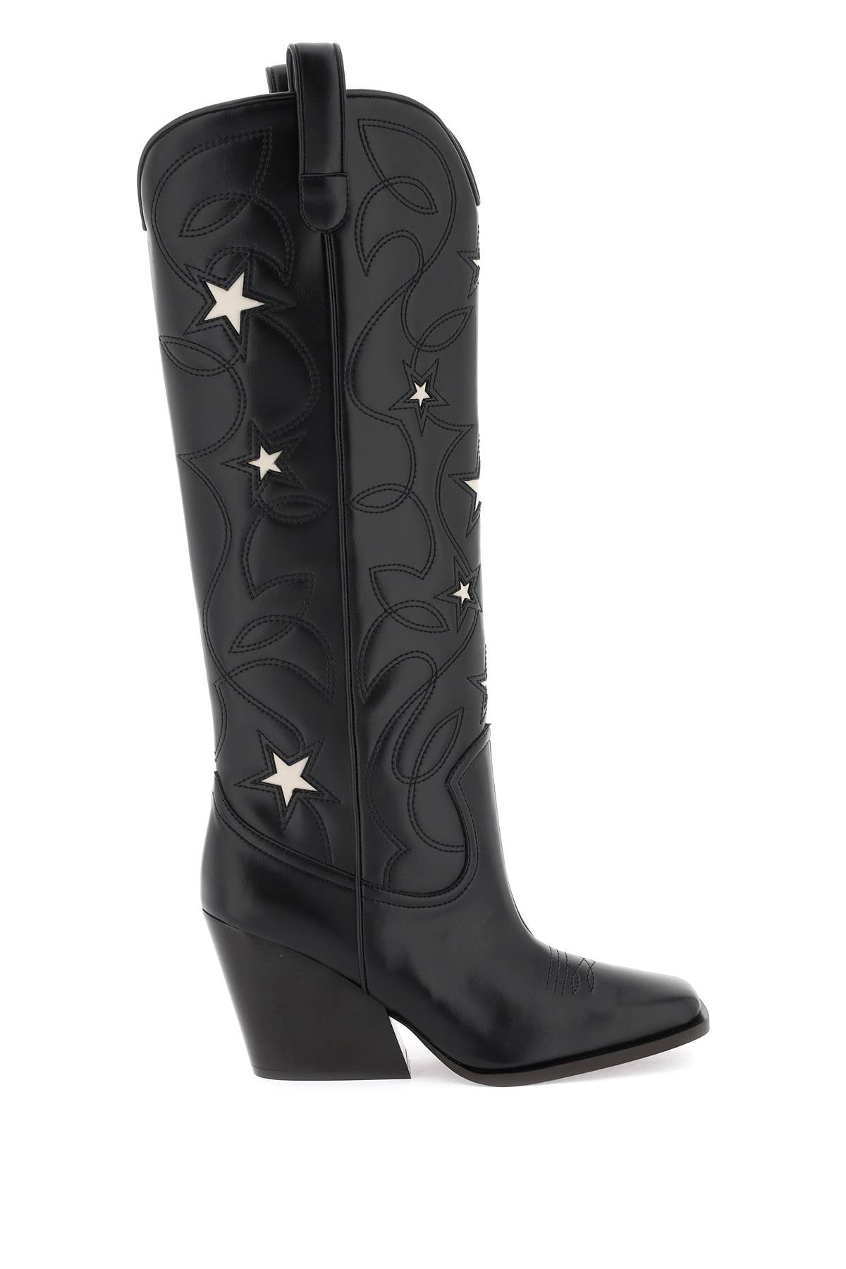 Stella mccartney texan boots with star embroidery