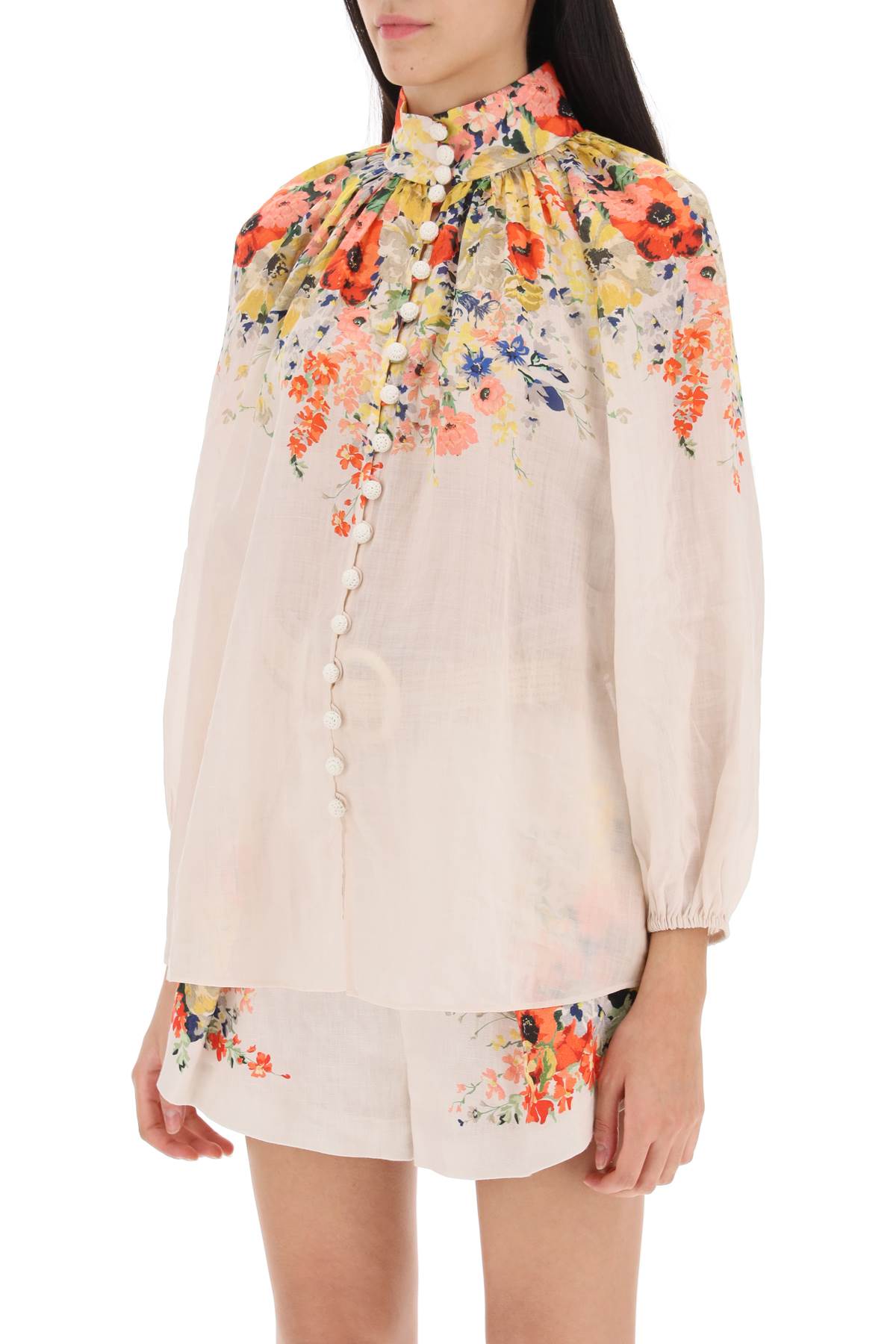 Zimmermann alight ramie billow blouse