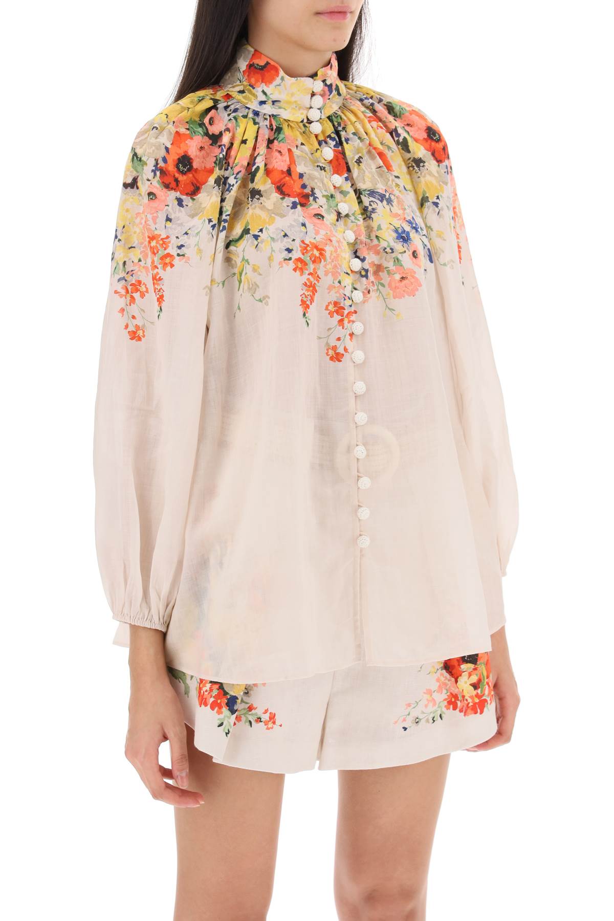 Zimmermann alight ramie billow blouse