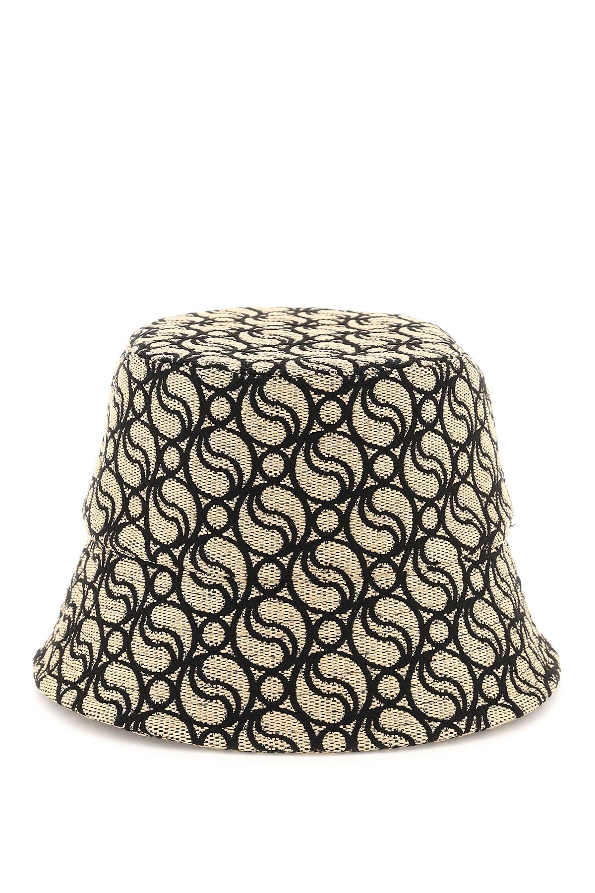 Stella mccartney s-wave woven straw bucket hat