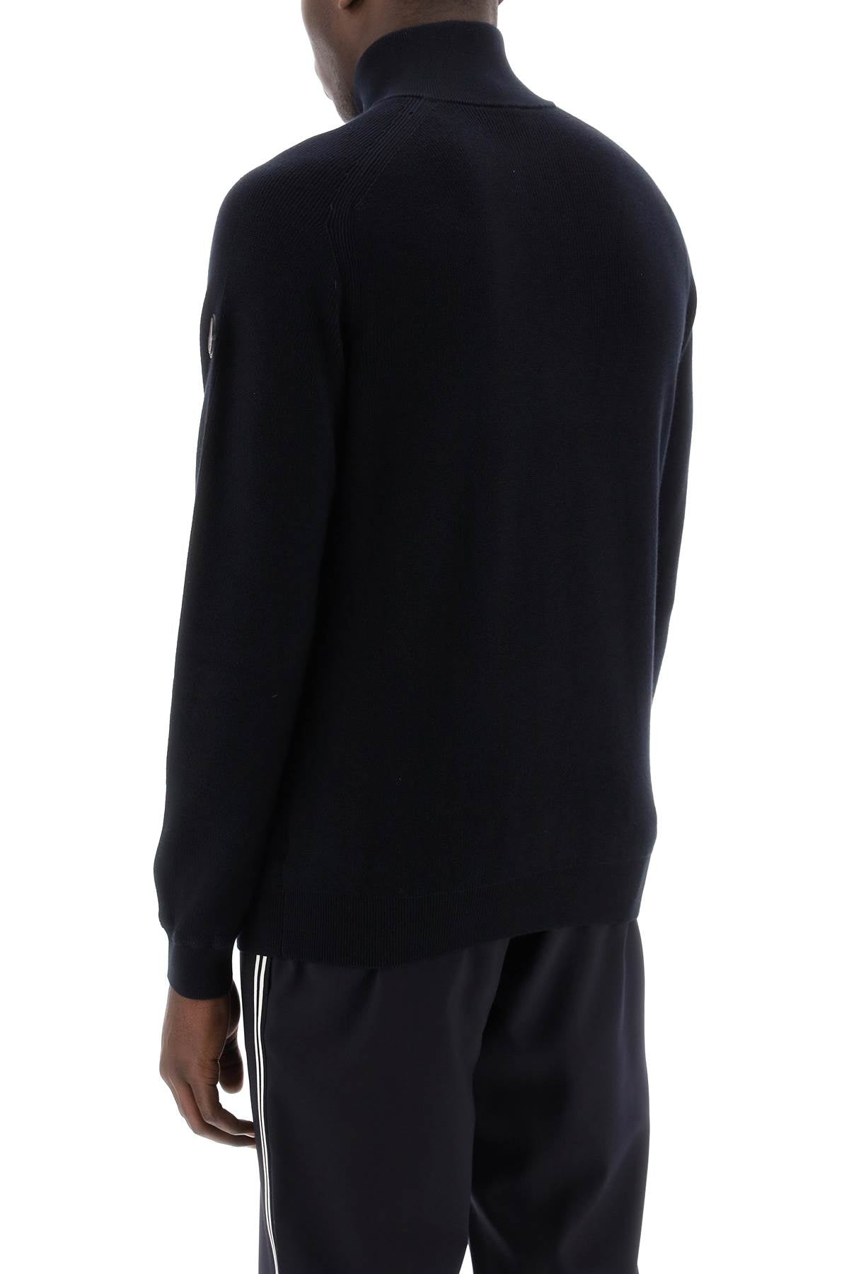 Moncler basic "cotton and cashmere blend pul