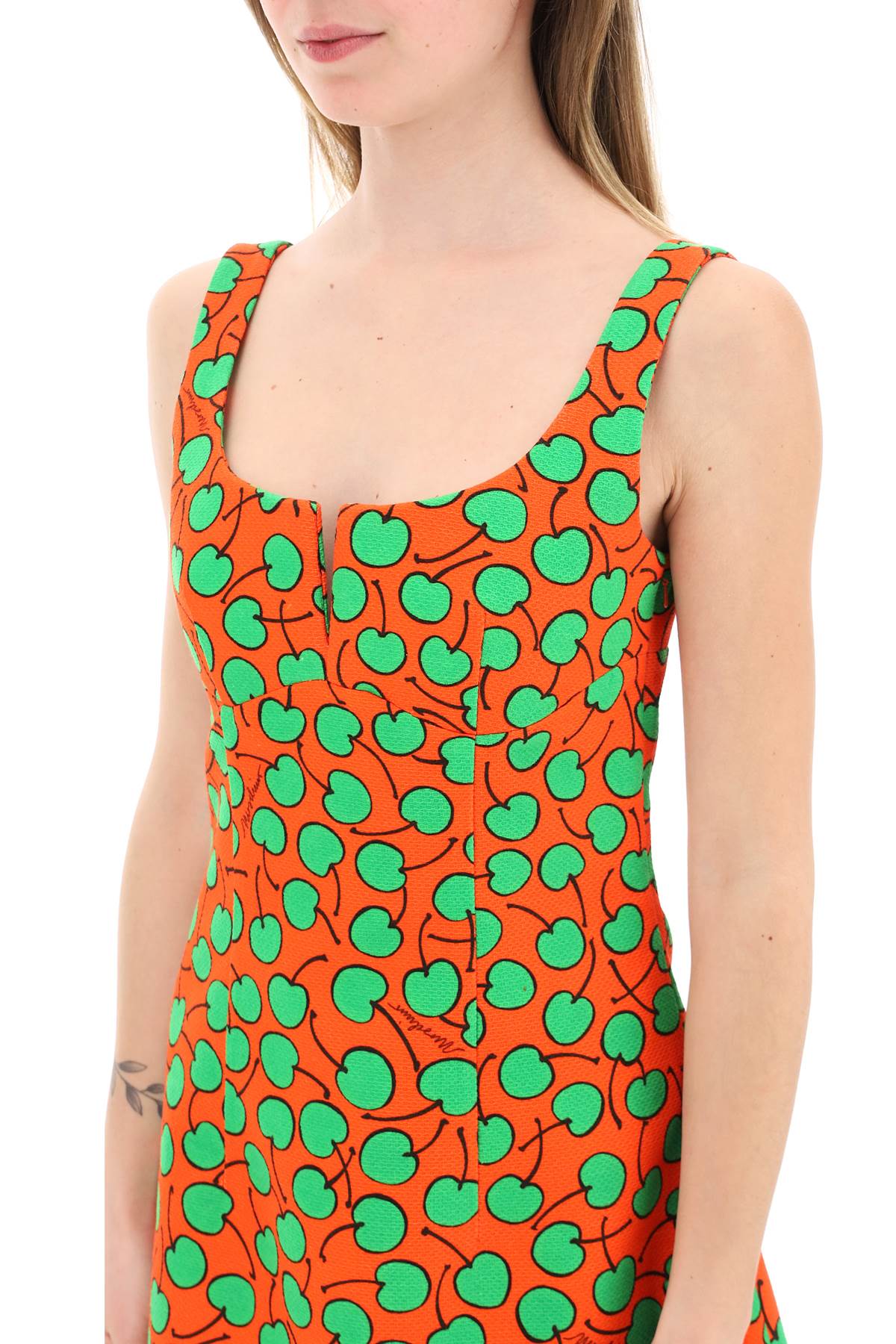 Moschino cherry print short dress