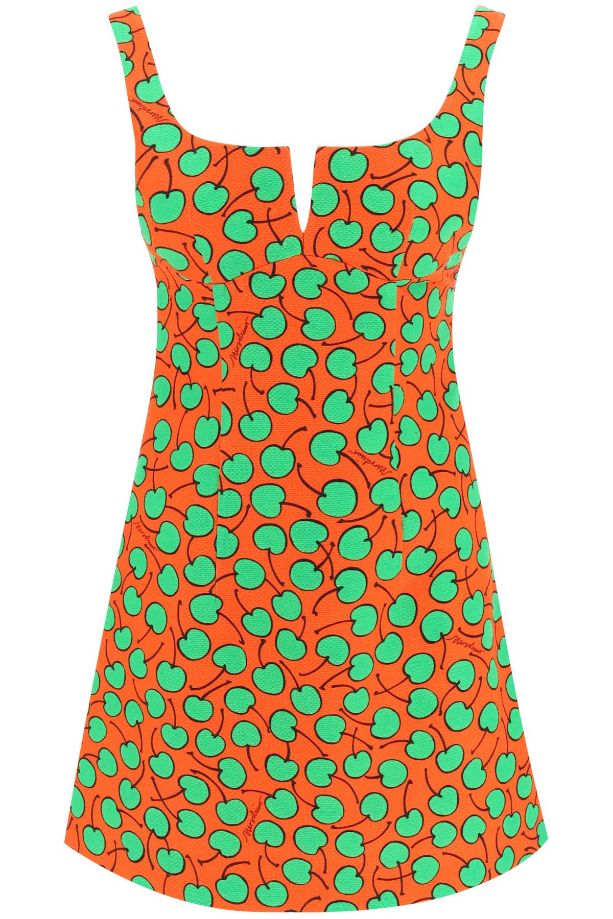 Moschino cherry print short dress