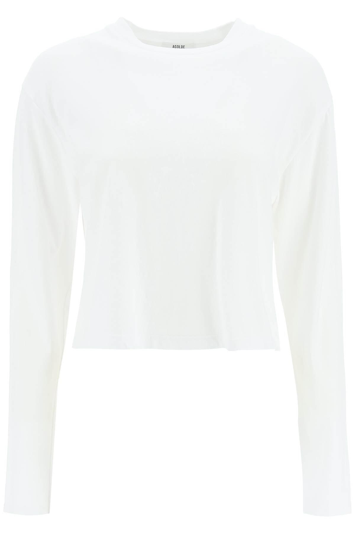 Agolde 'mason' long sleeve cropped t-shirt