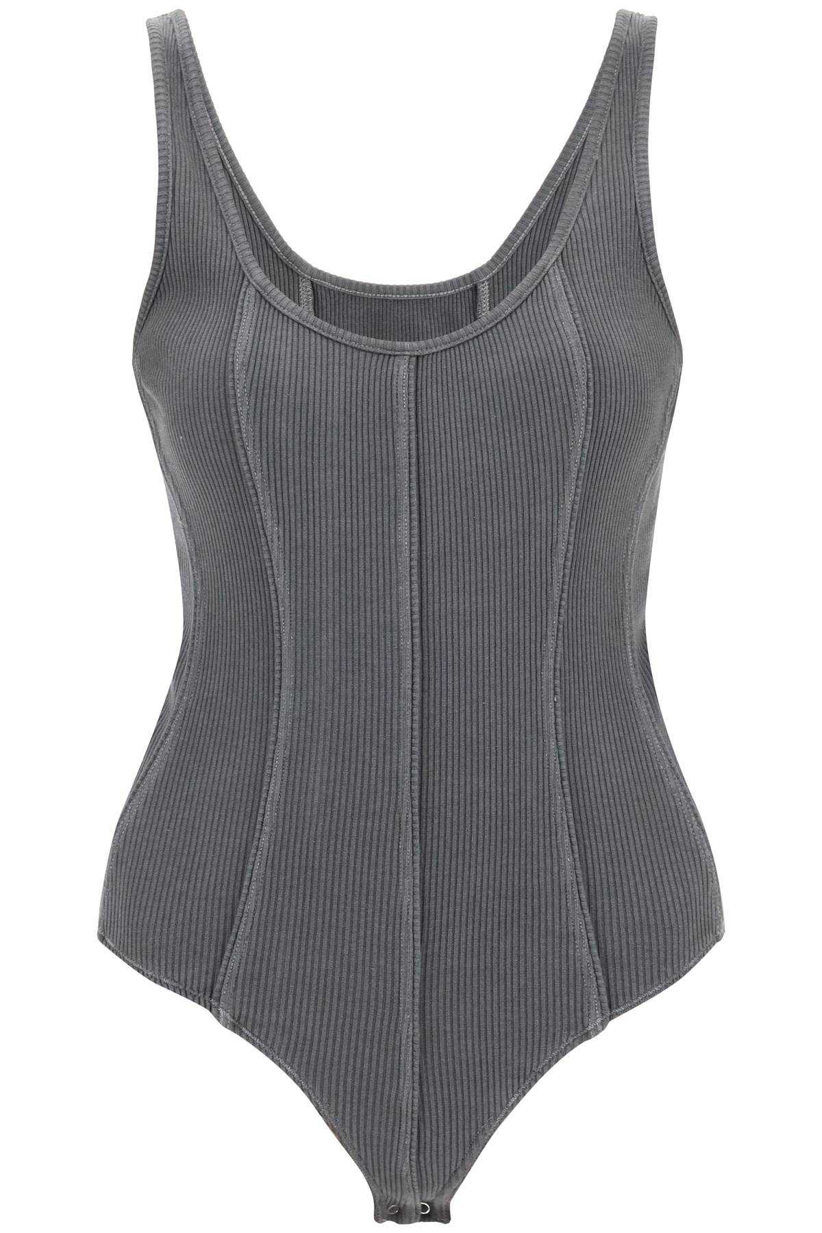 Agolde 'elna' rib knit tank bodysuit