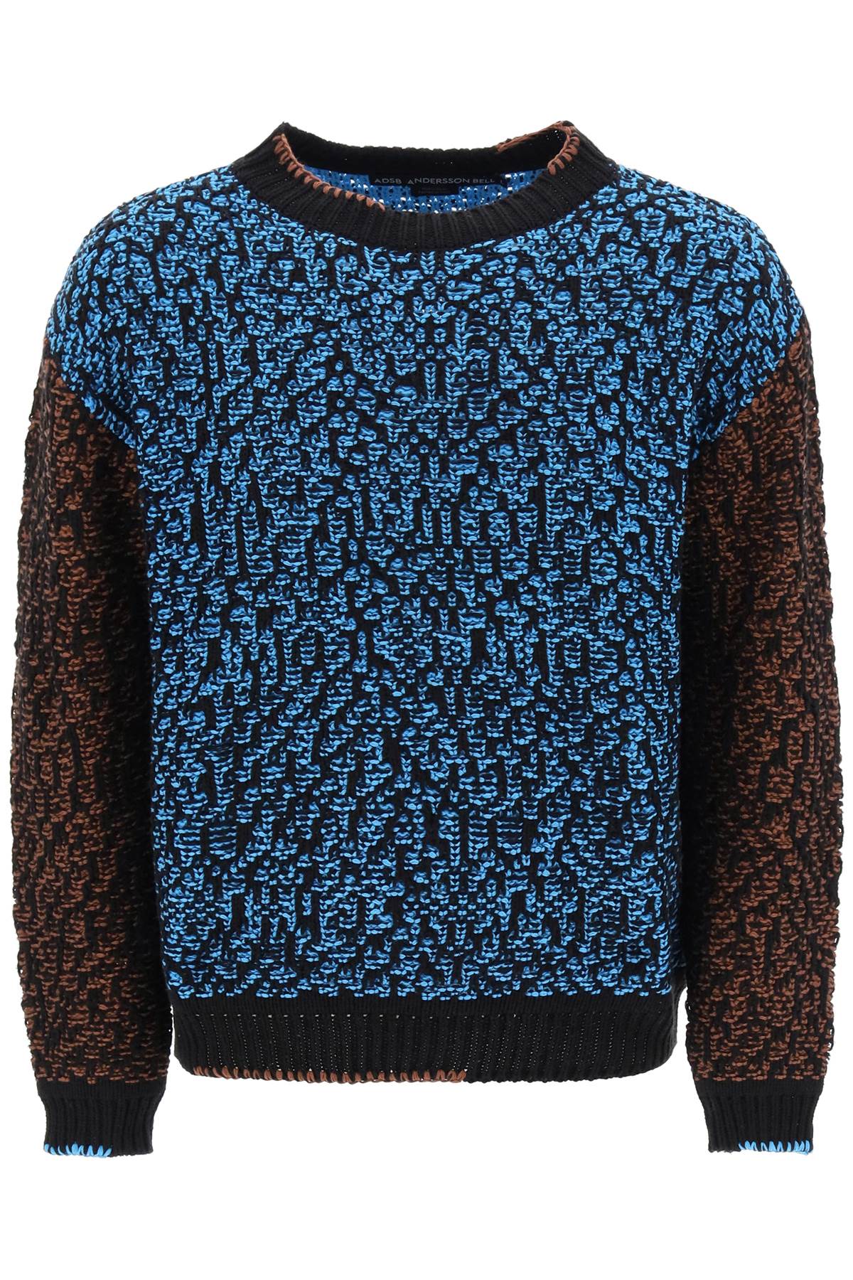 Andersson bell multicolored net cotton blend sweater