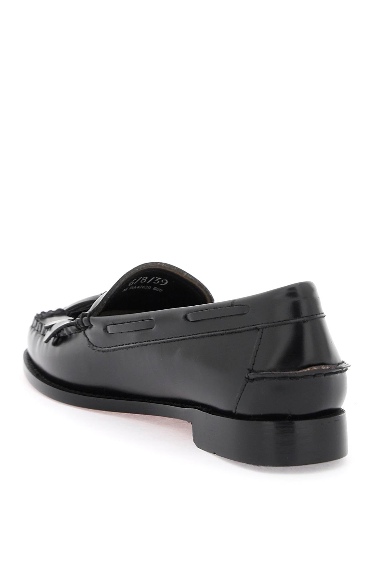 G.h. bass esther kiltie weejuns loafers in brushed leather