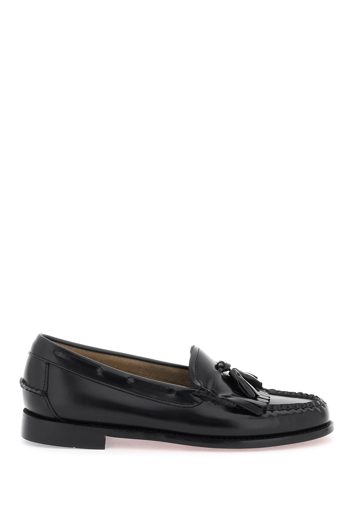 G.h. bass esther kiltie weejuns loafers in brushed leather