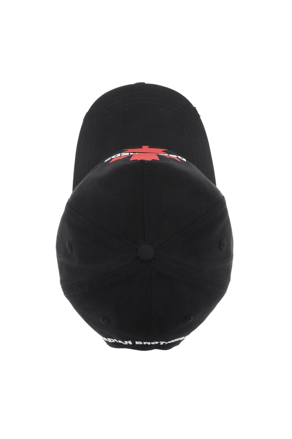 Dsquared2 rubberized logo baseball cap