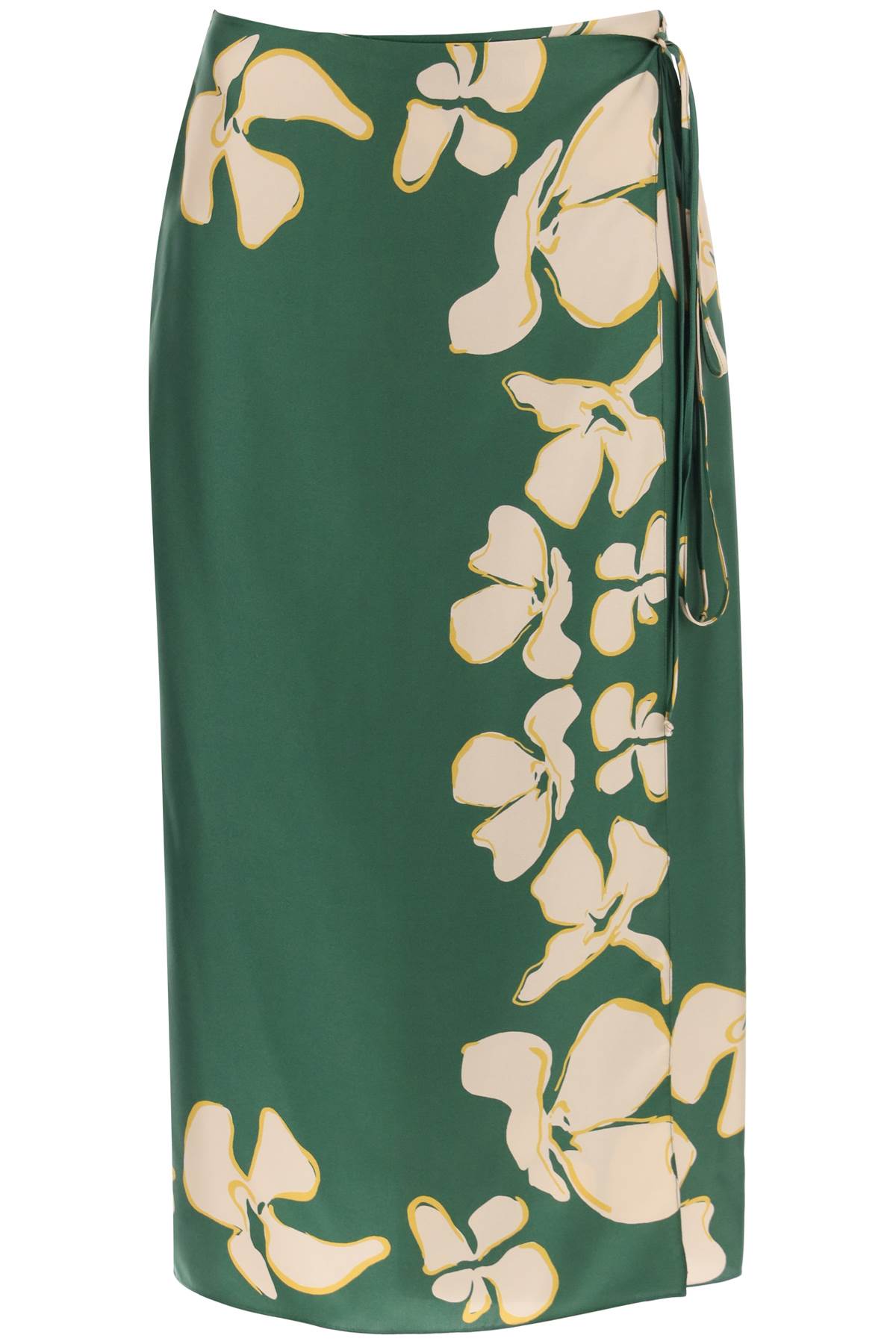 Raquel diniz "floral silk wrap skirt wendy"