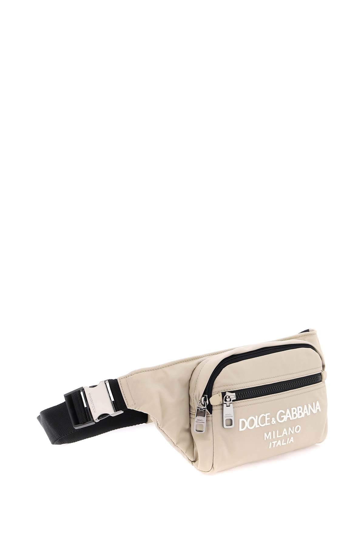 Dolce & gabbana nylon beltpack bag with logo