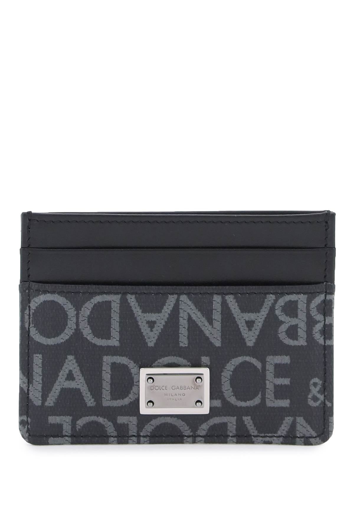 Dolce & gabbana coated jacquard cardholder