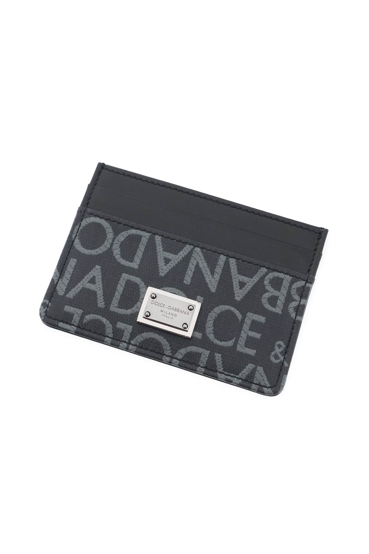 Dolce & gabbana coated jacquard cardholder