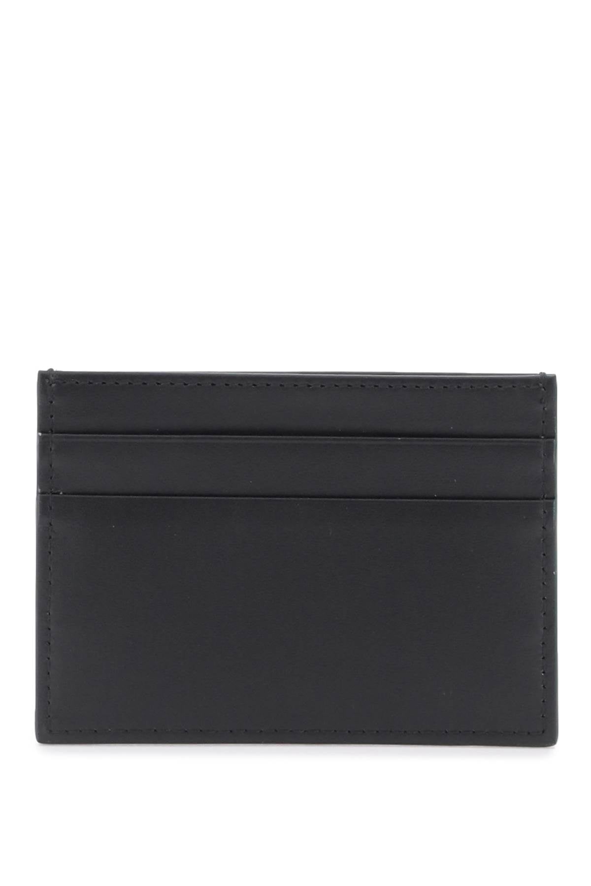 Dolce & gabbana embossed logo leather cardholder