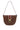 Il bisonte leather shoulder bag with ribbon