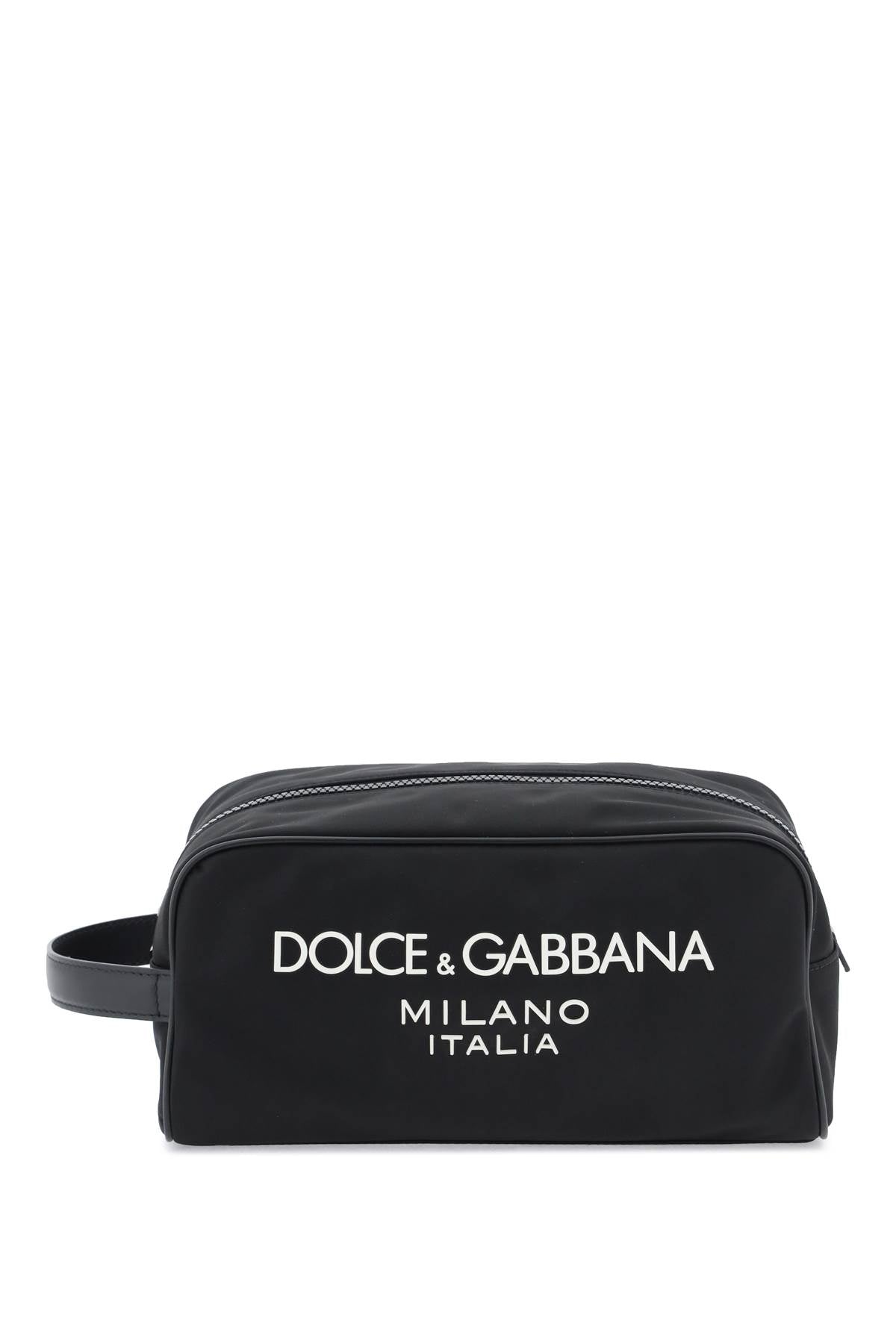 Dolce & gabbana rubberized logo beauty case