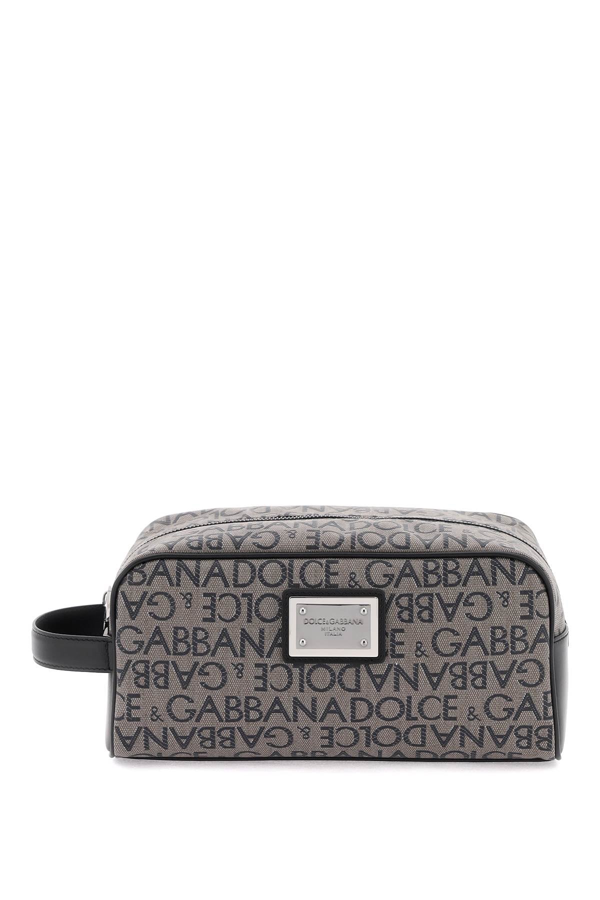 Dolce & gabbana coated jacquard vanity case