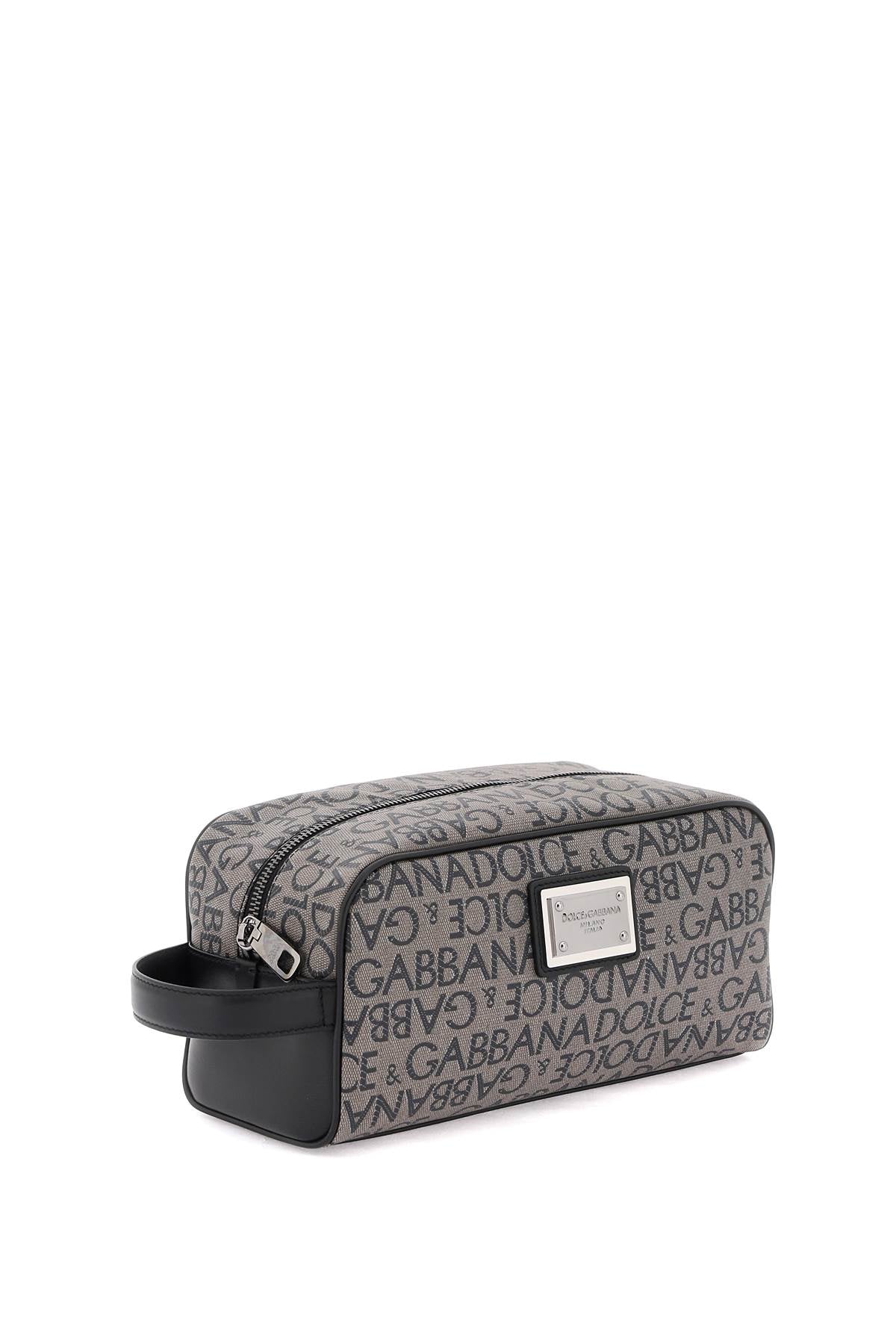 Dolce & gabbana coated jacquard vanity case