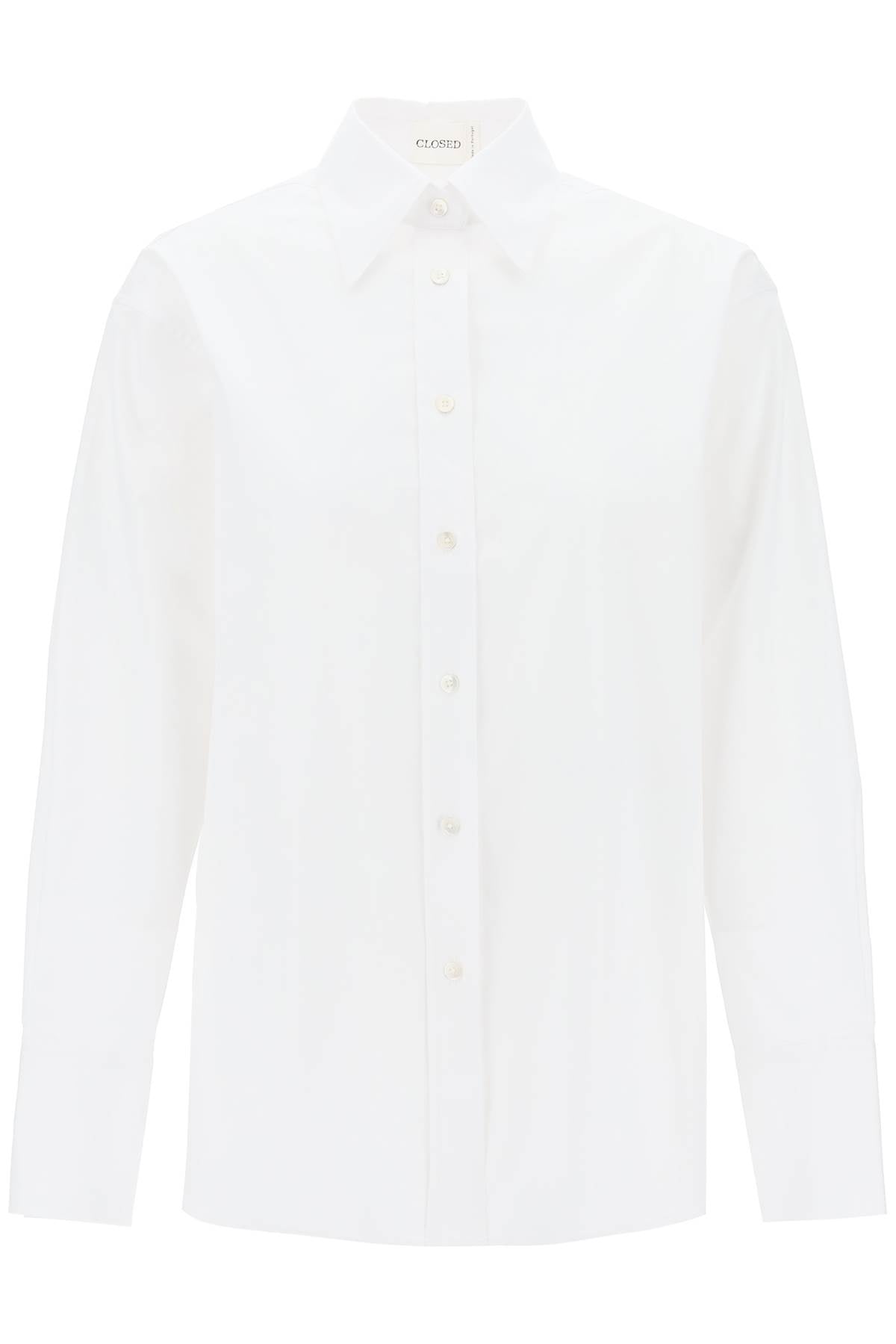 Closed camicia oversize in gabardina di cotone