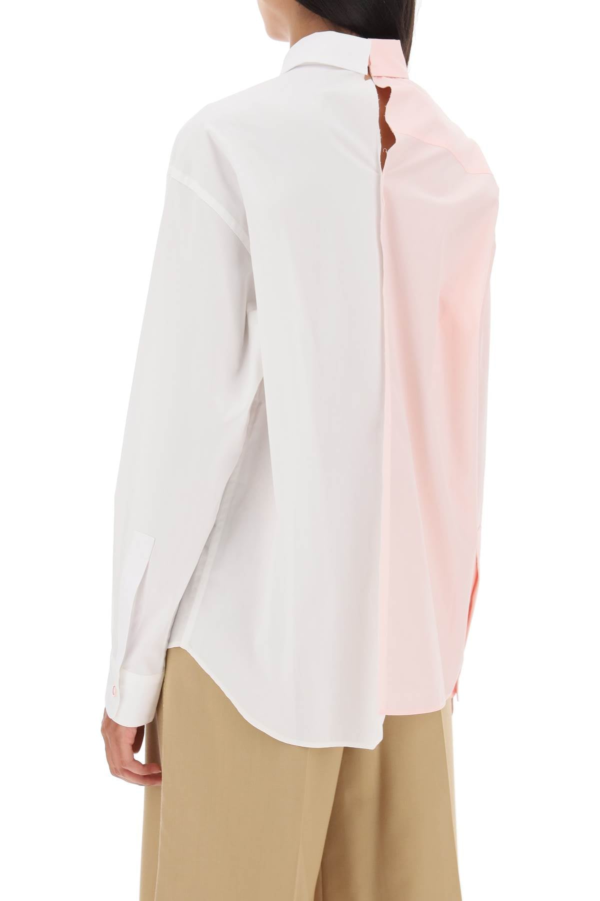 Marni asymmetrical two-tone shirt