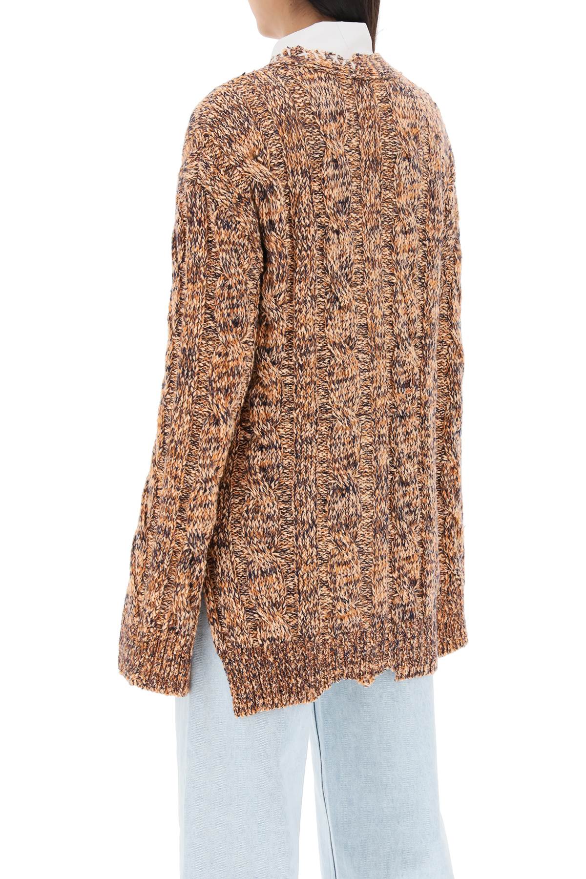Marni mouliné cardigan with embroideries