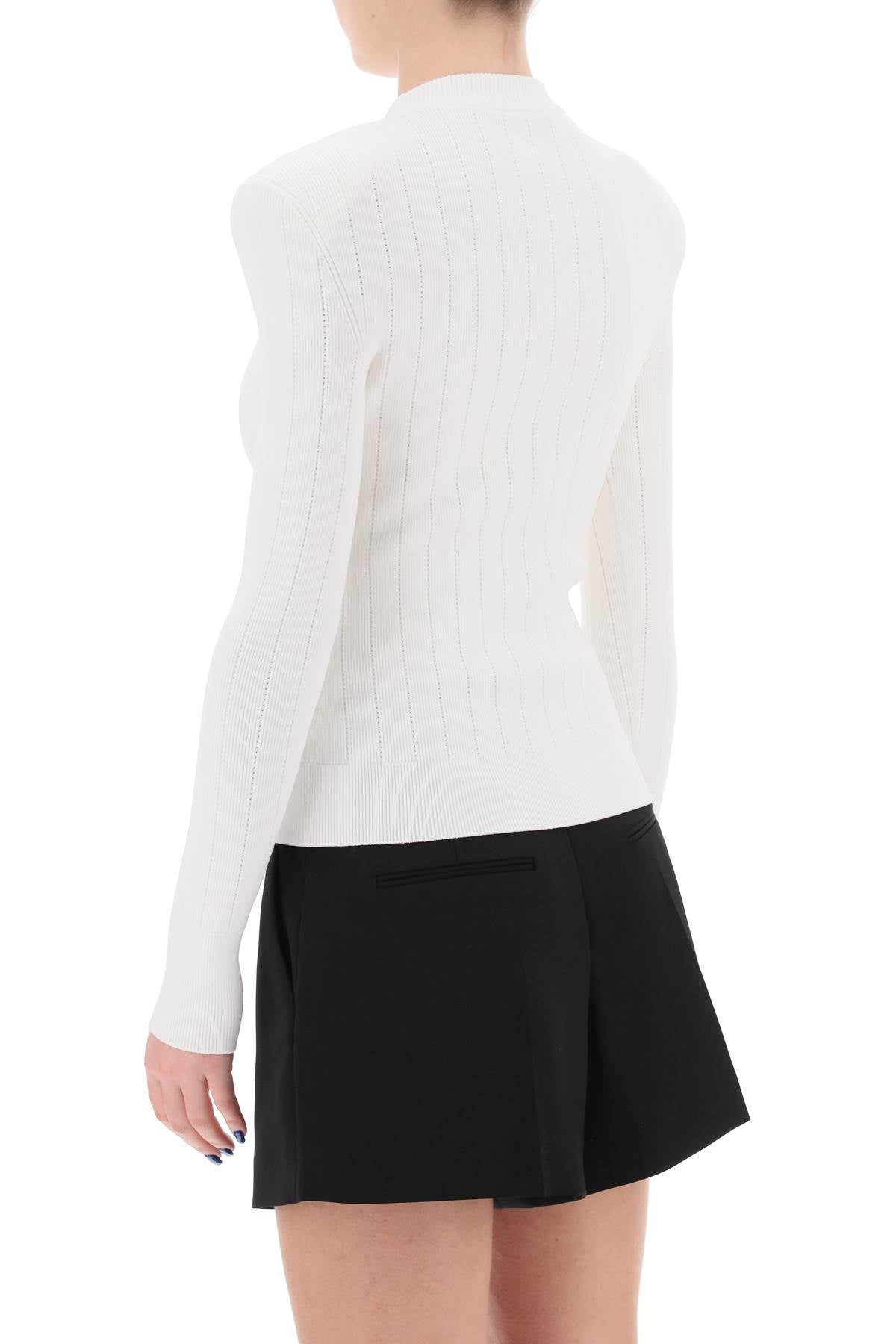 Balmain crew-neck sweater with buttons