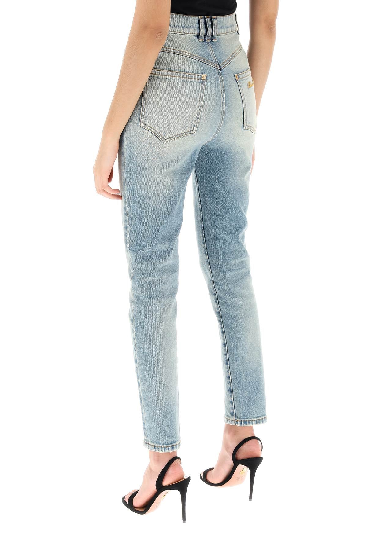 Balmain high-waisted slim jeans