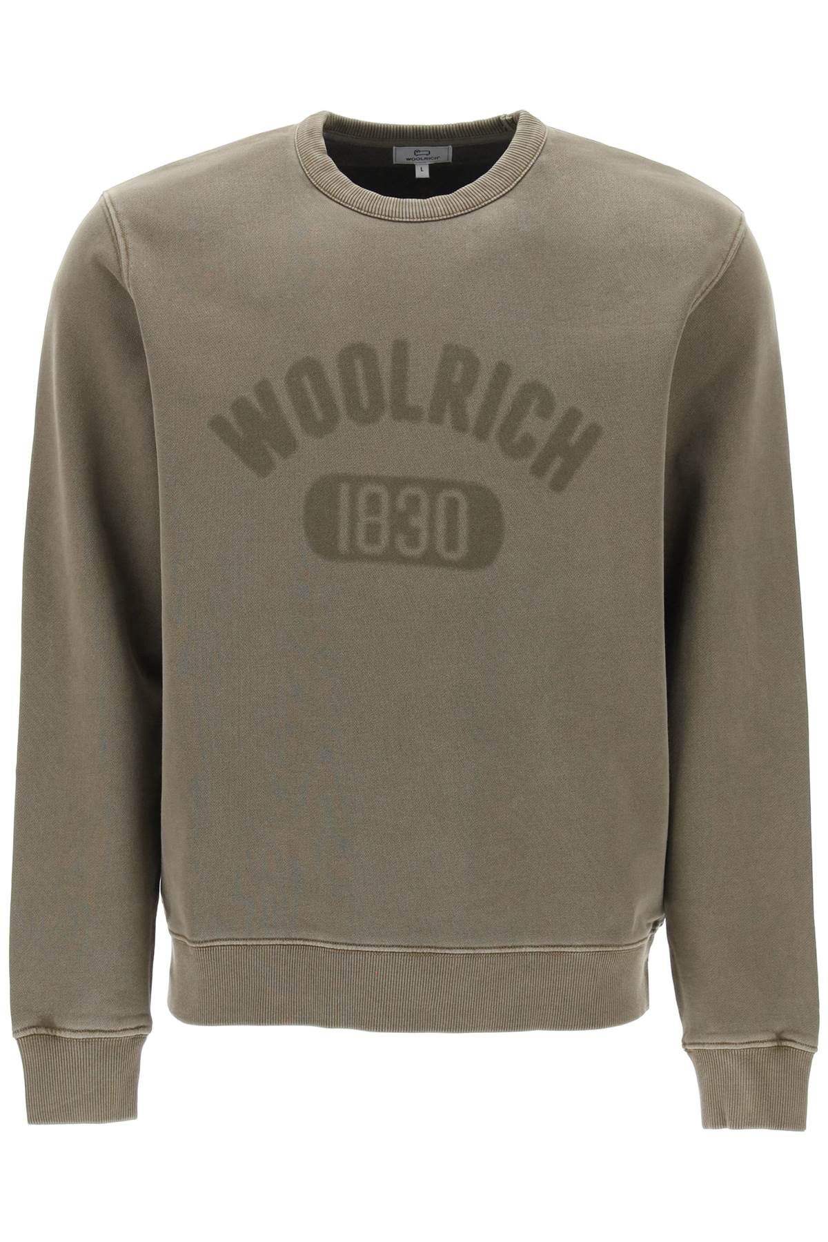 Woolrich "round neck sweatshirt with faded logo