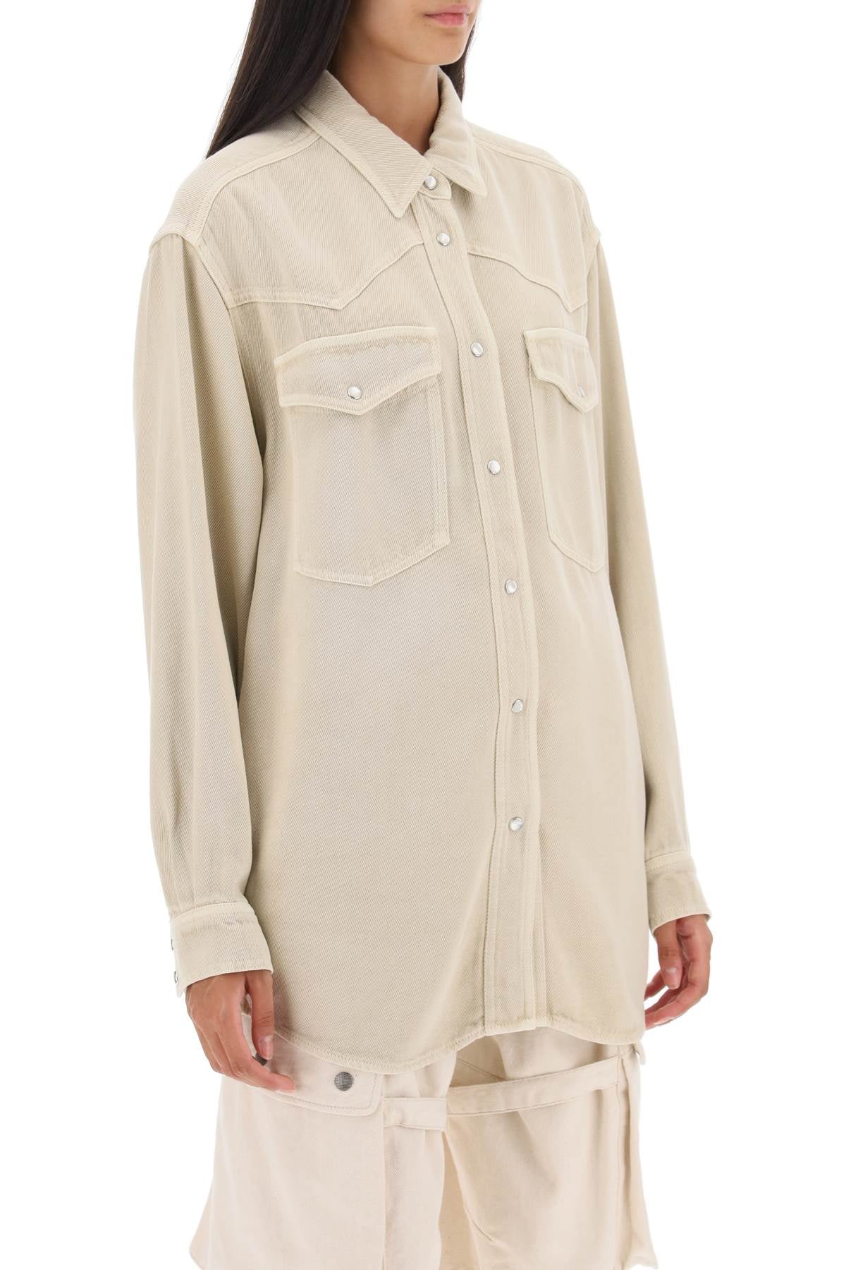 Isabel marant etoile 'tainami' light denim shirt