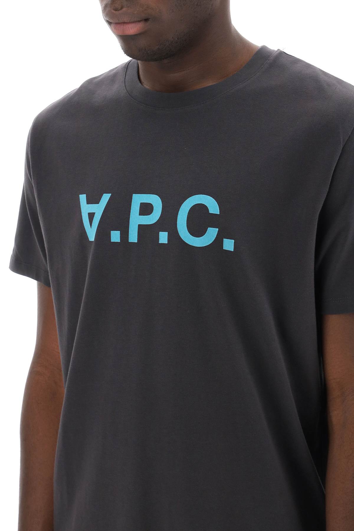 A.p.c. flocked vpc logo t-shirt