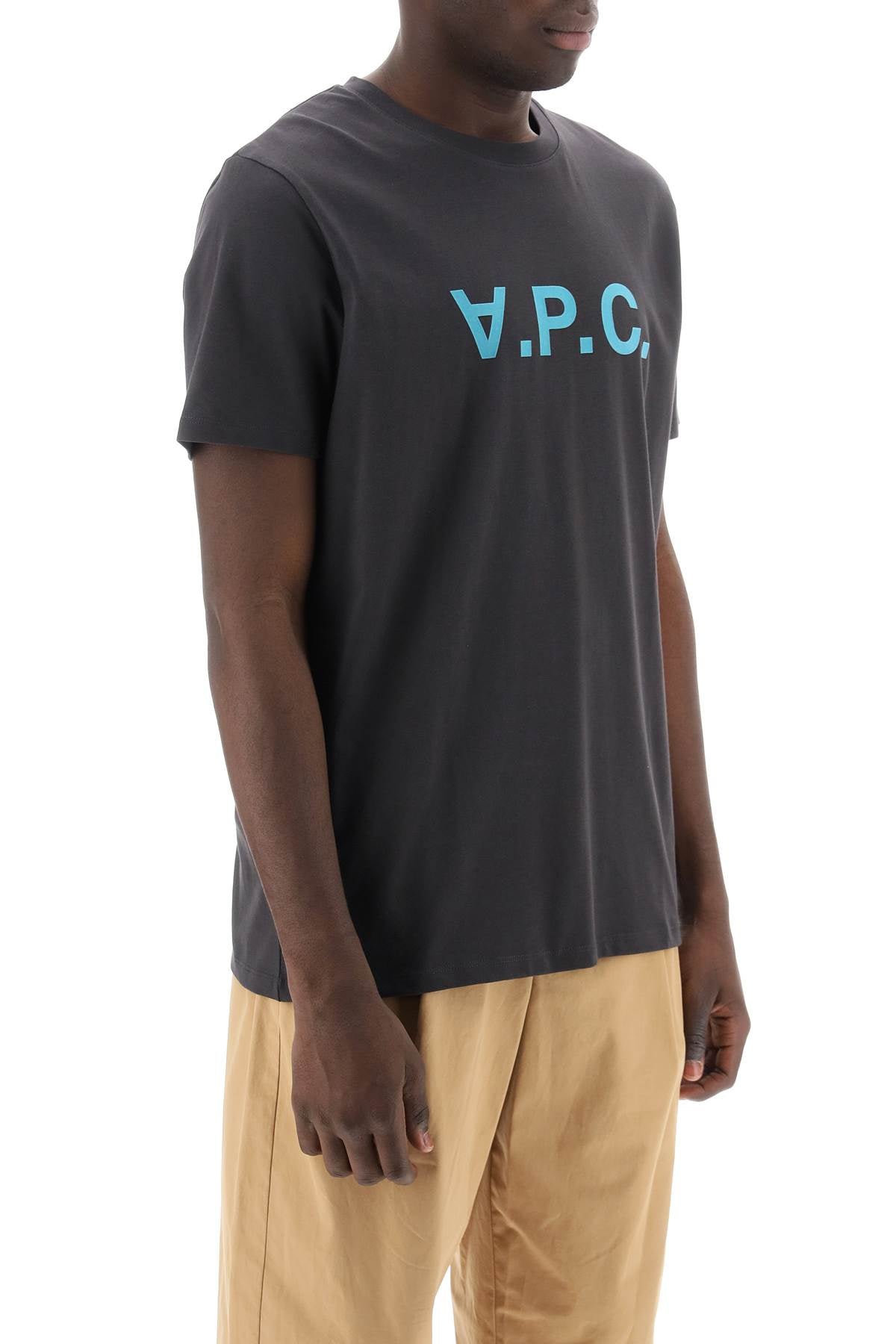 A.p.c. flocked vpc logo t-shirt