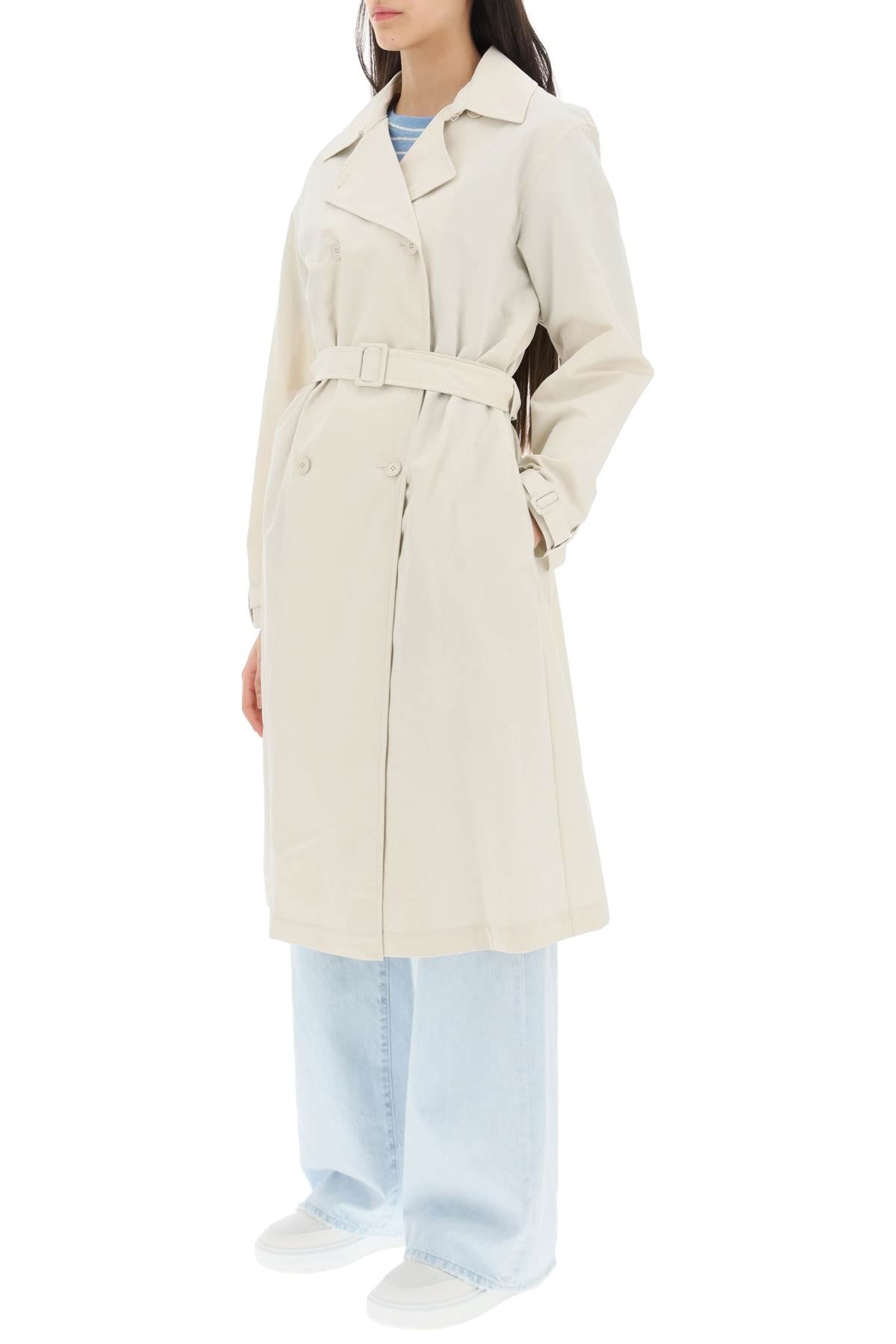 A.p.c. 'irene' double-breasted trench coat