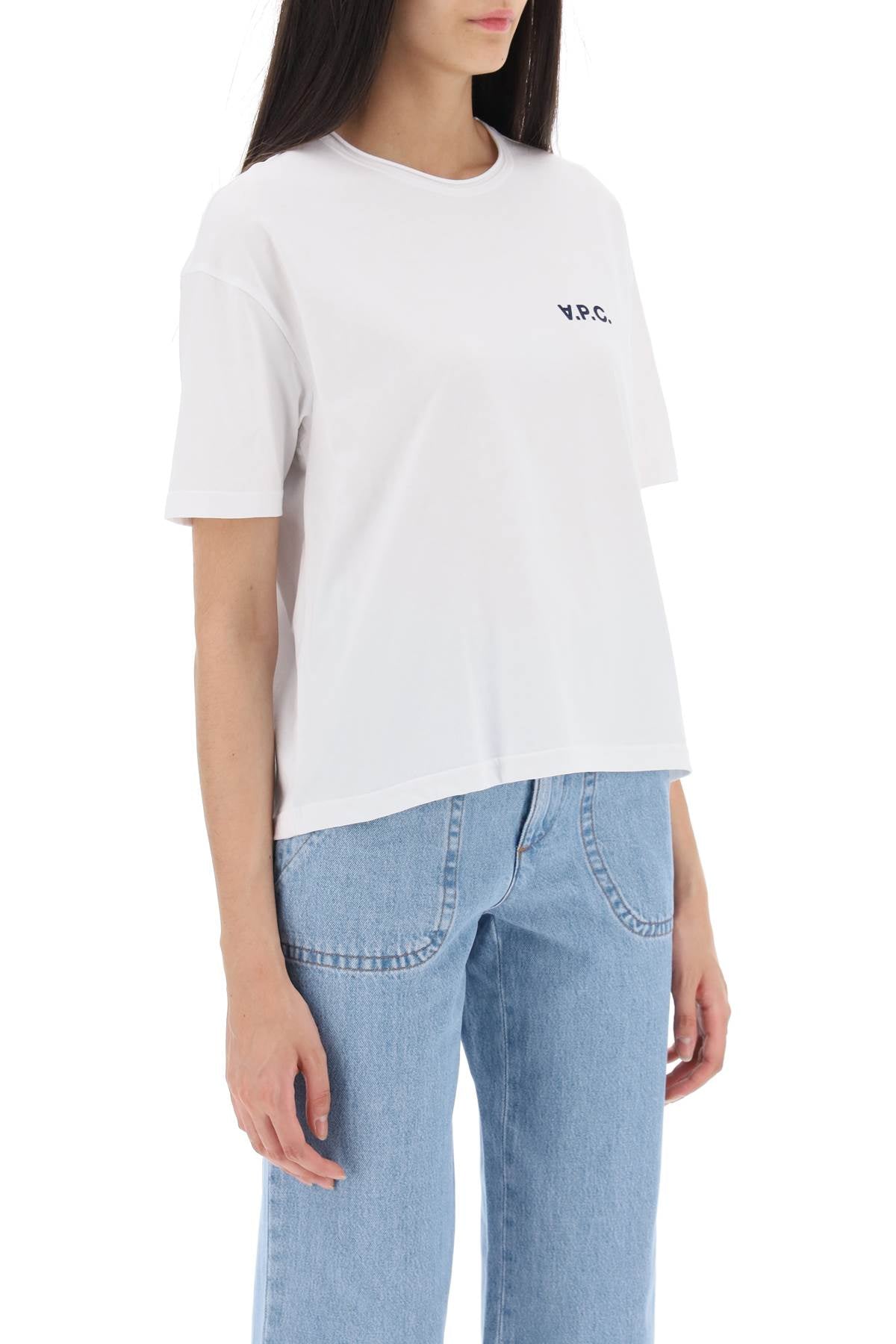 A.p.c. 'carol' boxy t-shirt with logo print