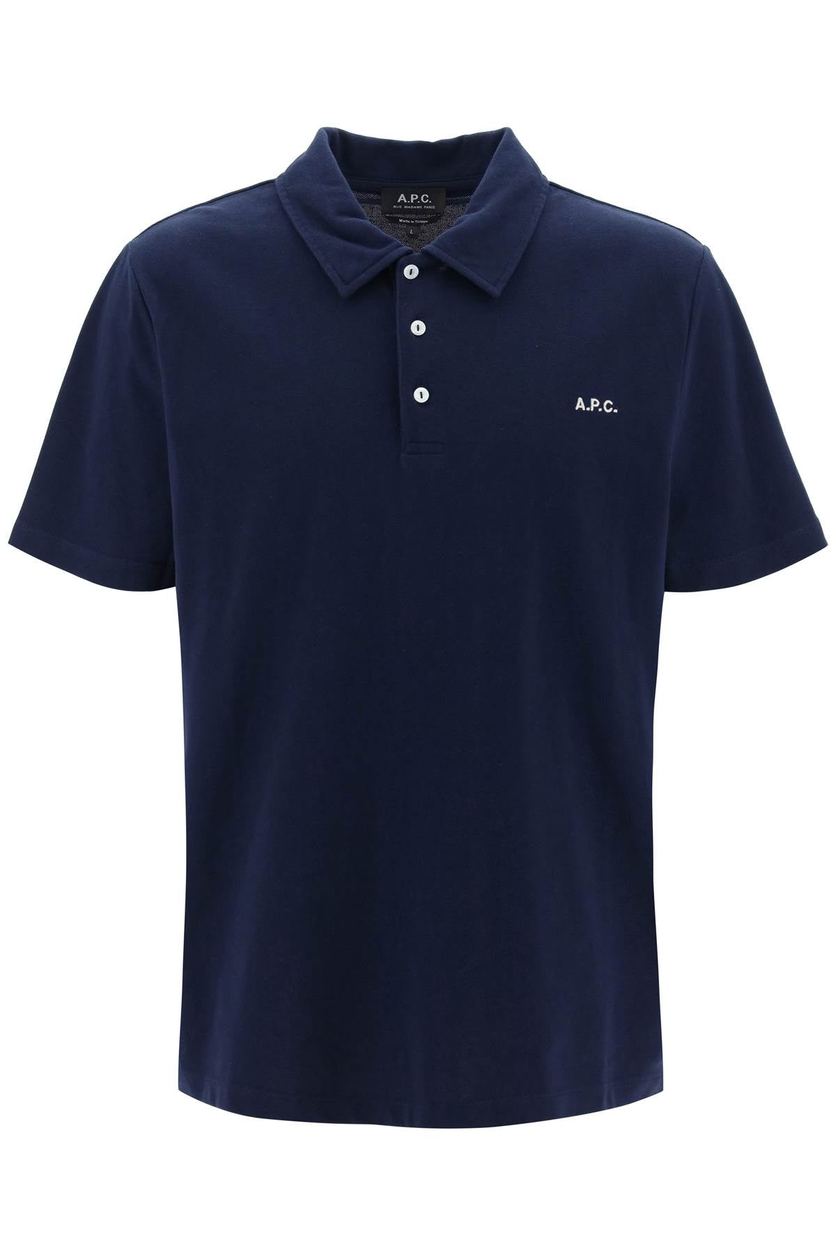 A.p.c. carter polo shirt with logo embroidery
