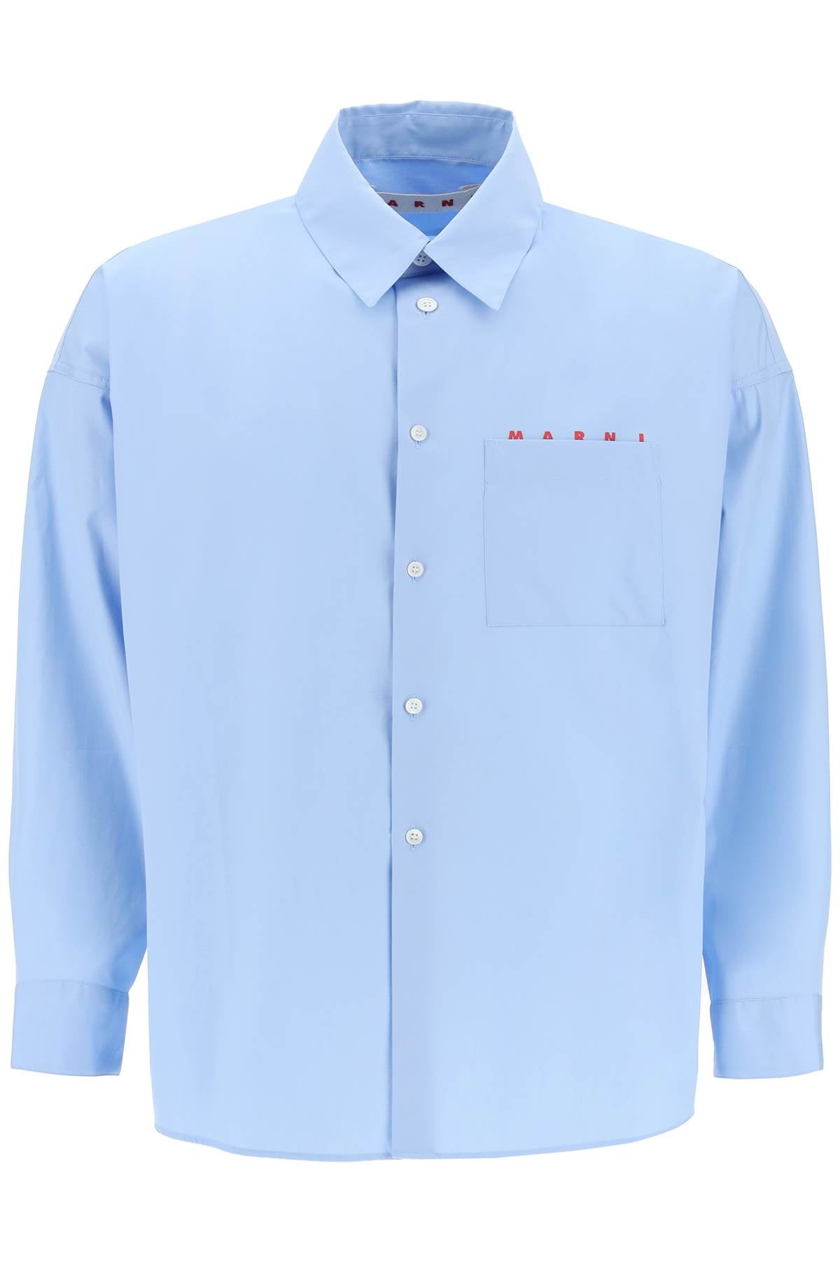 Marni boxy shirt with italian collar