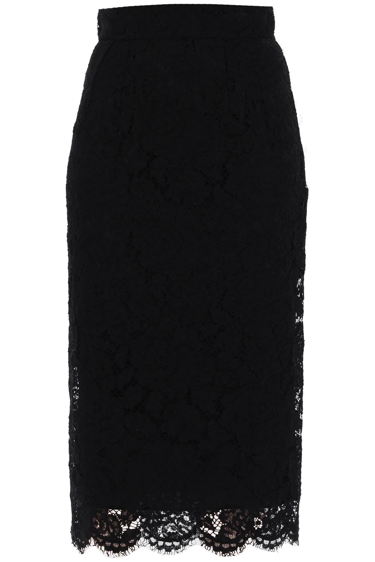 Dolce & gabbana lace pencil skirt with tube silhouette