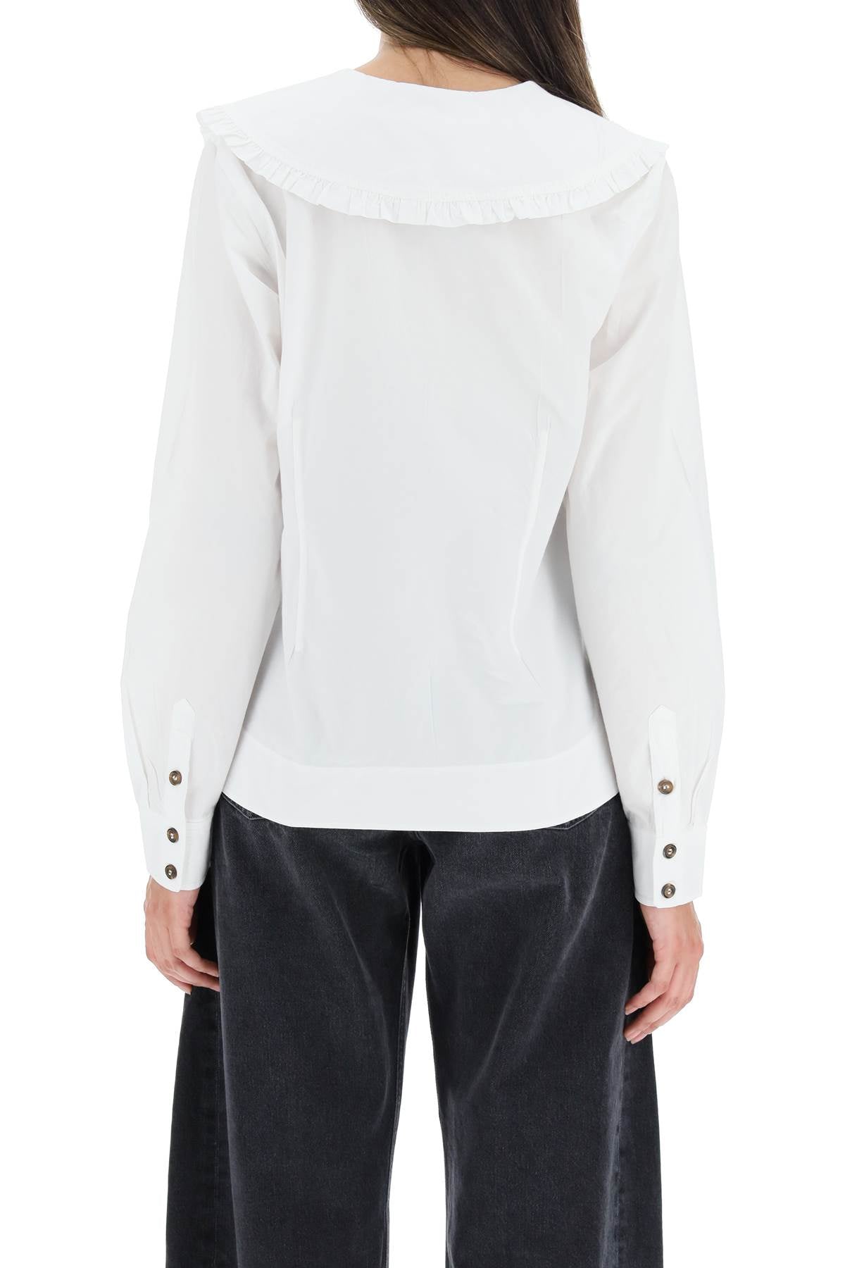 Ganni shirt with peter pan collar