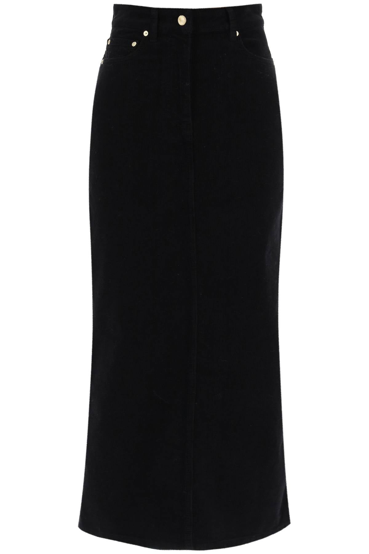 Ganni corduroy column skirt