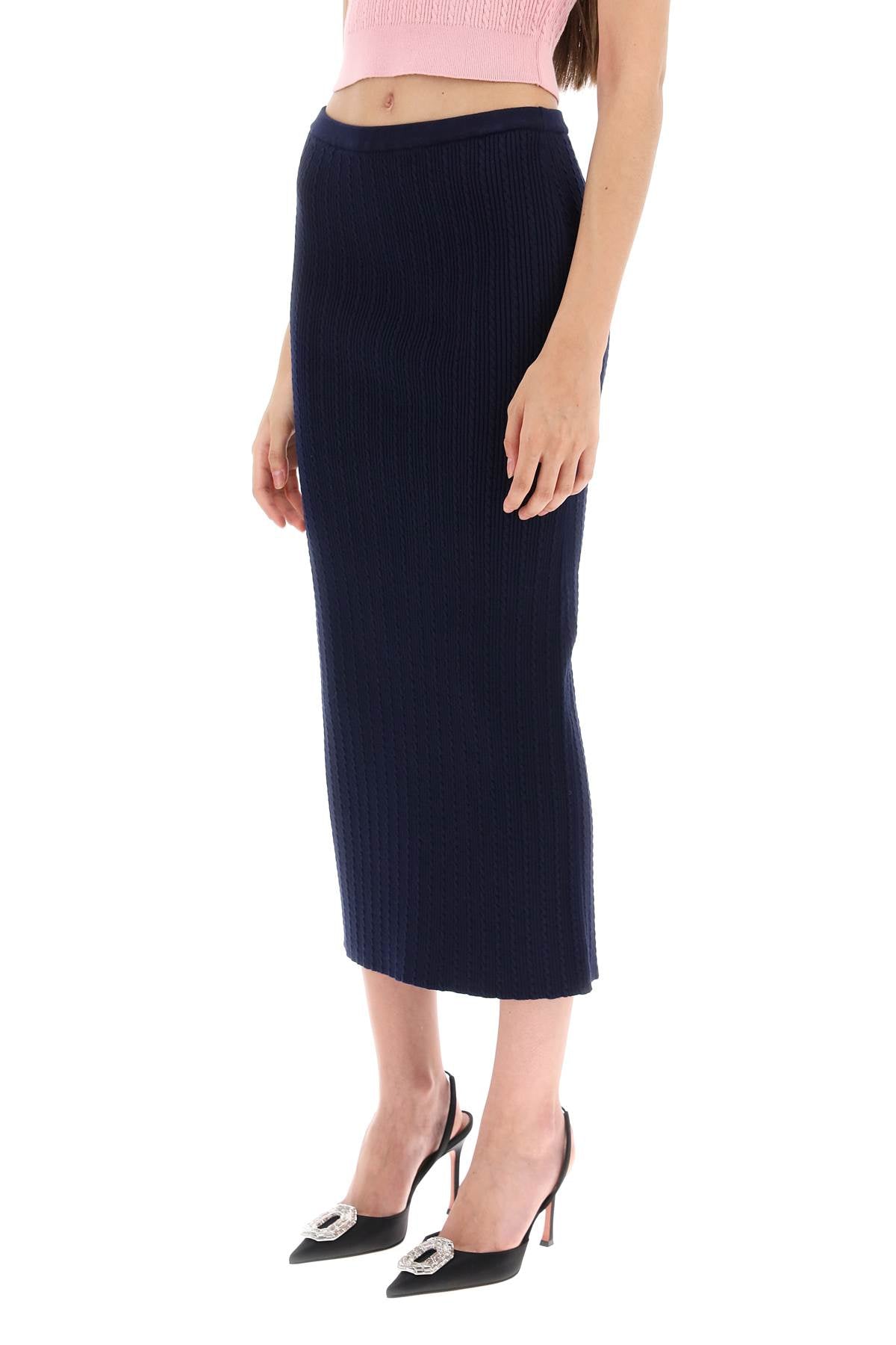 Alessandra rich knitted pencil skirt