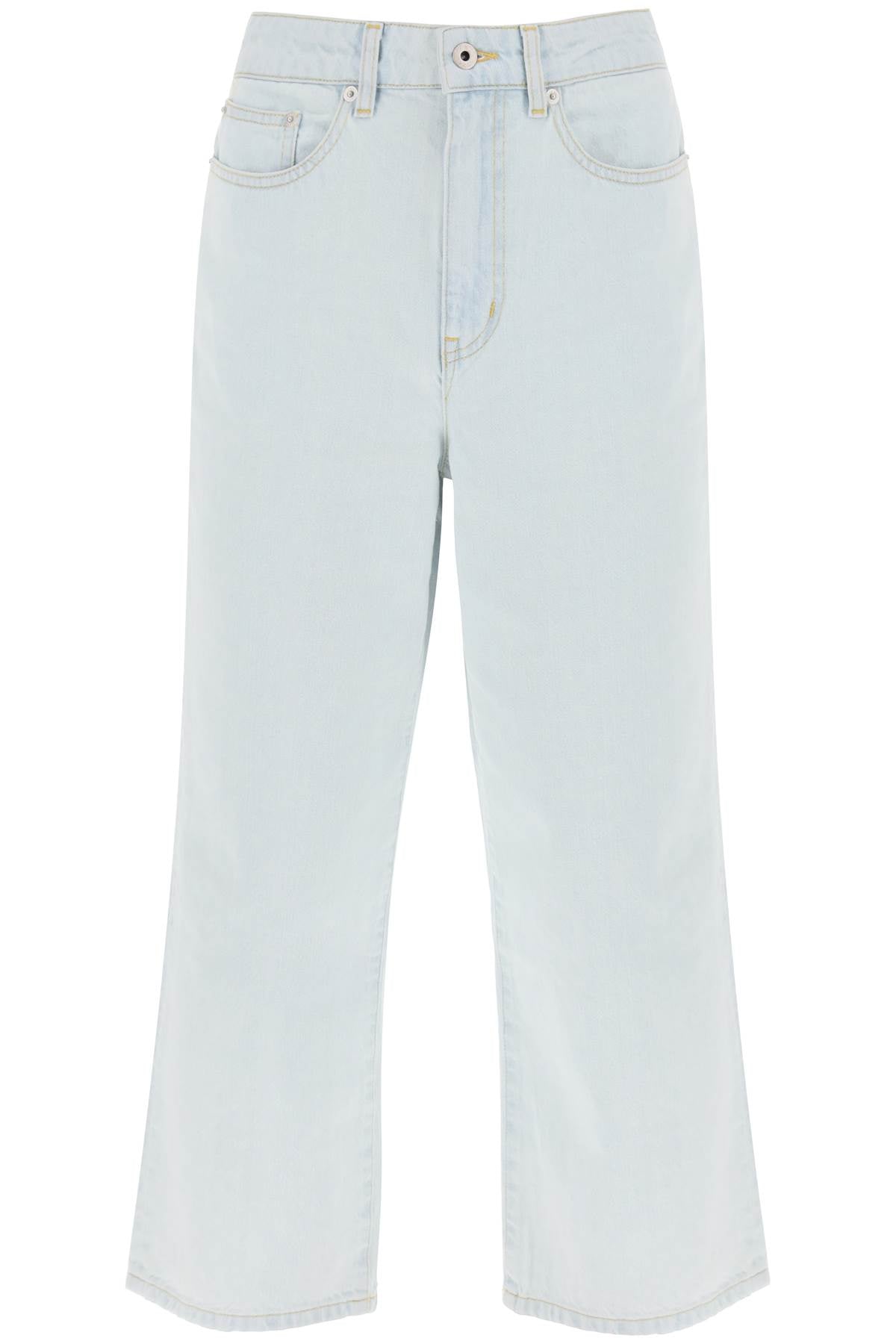 Kenzo 'sumire' cropped jeans with wide leg