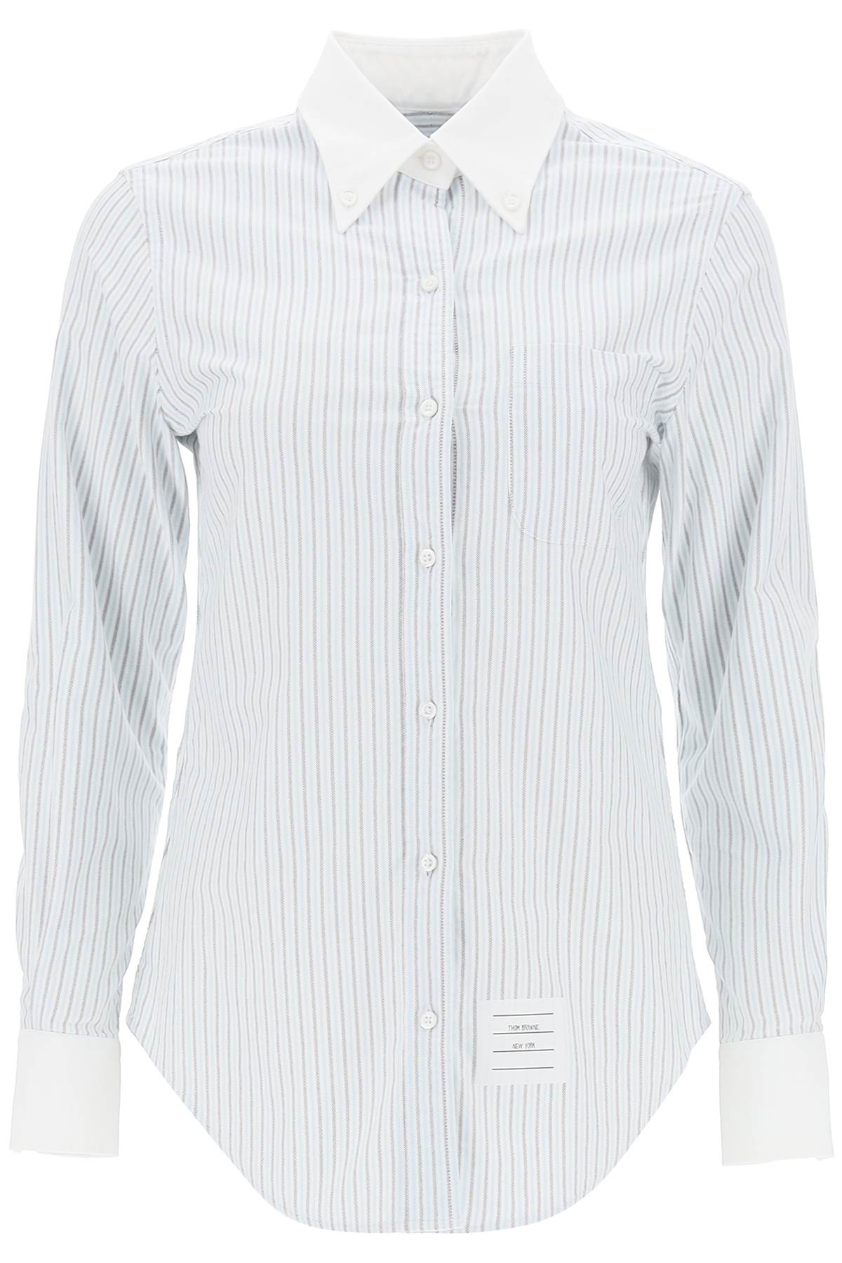 Thom browne striped oxford shirt