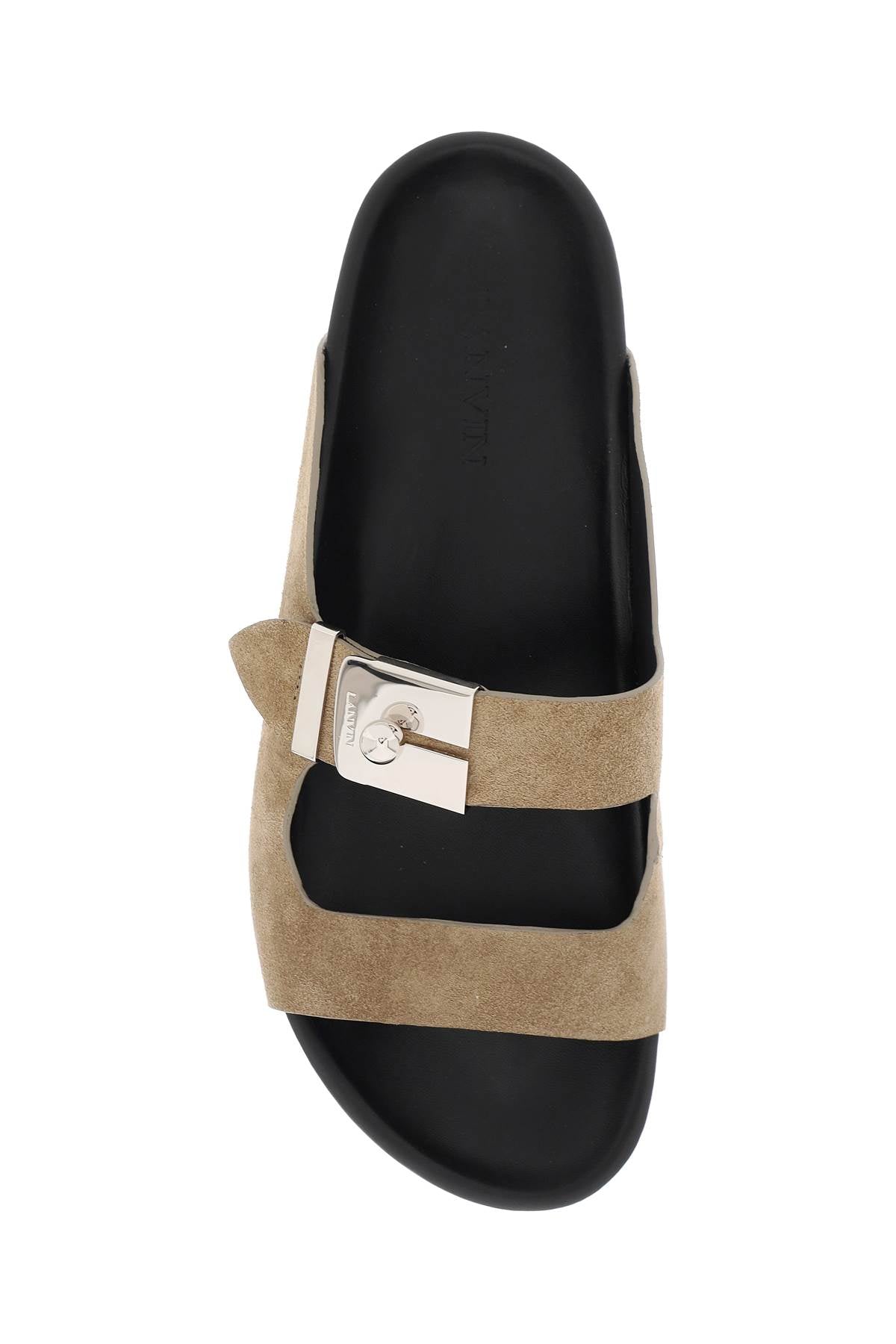 Lanvin suede leather slides for women