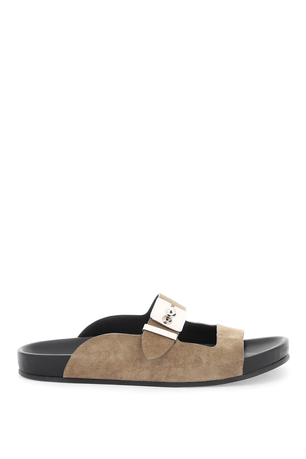 Lanvin suede leather slides for women